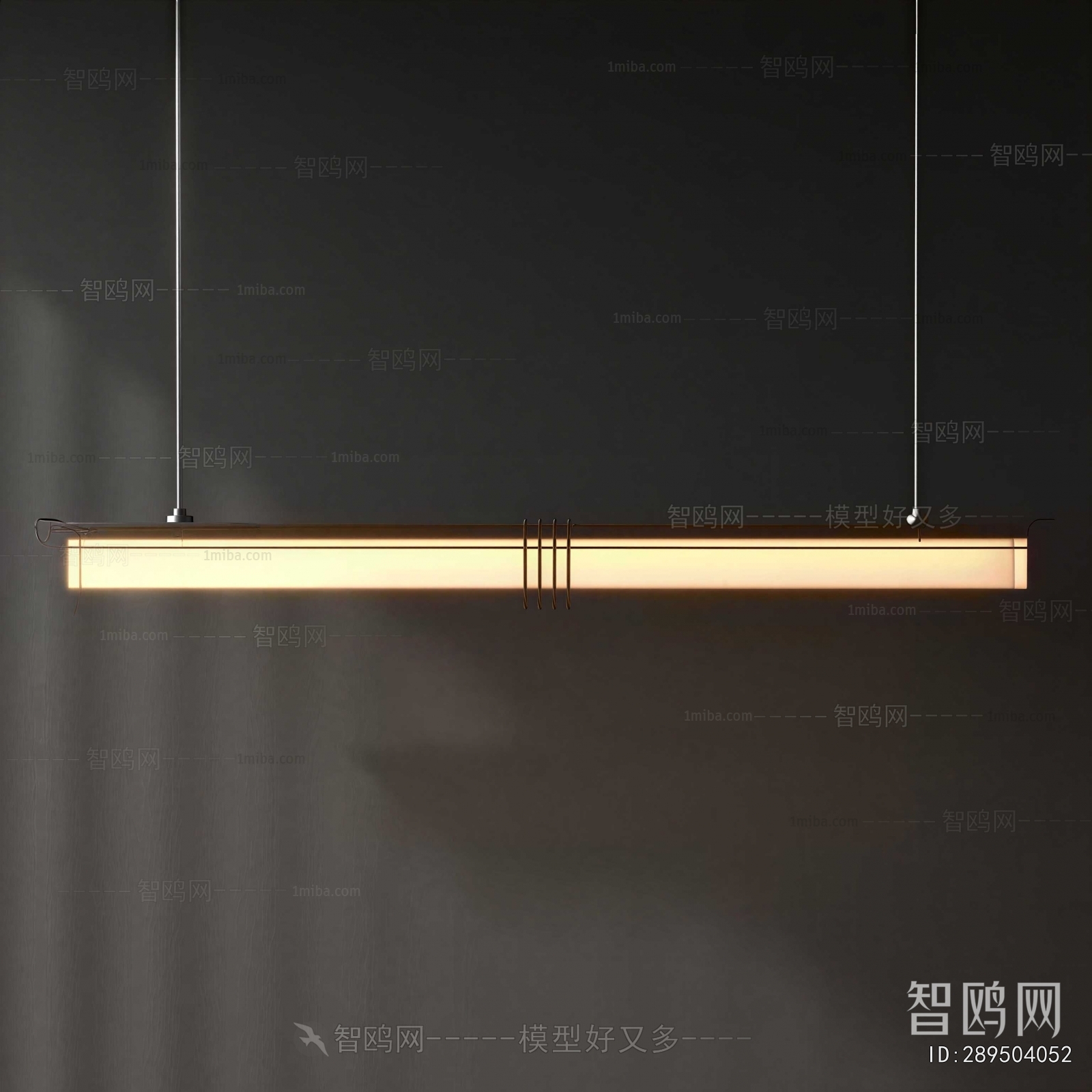 New Chinese Style Long Chandelier