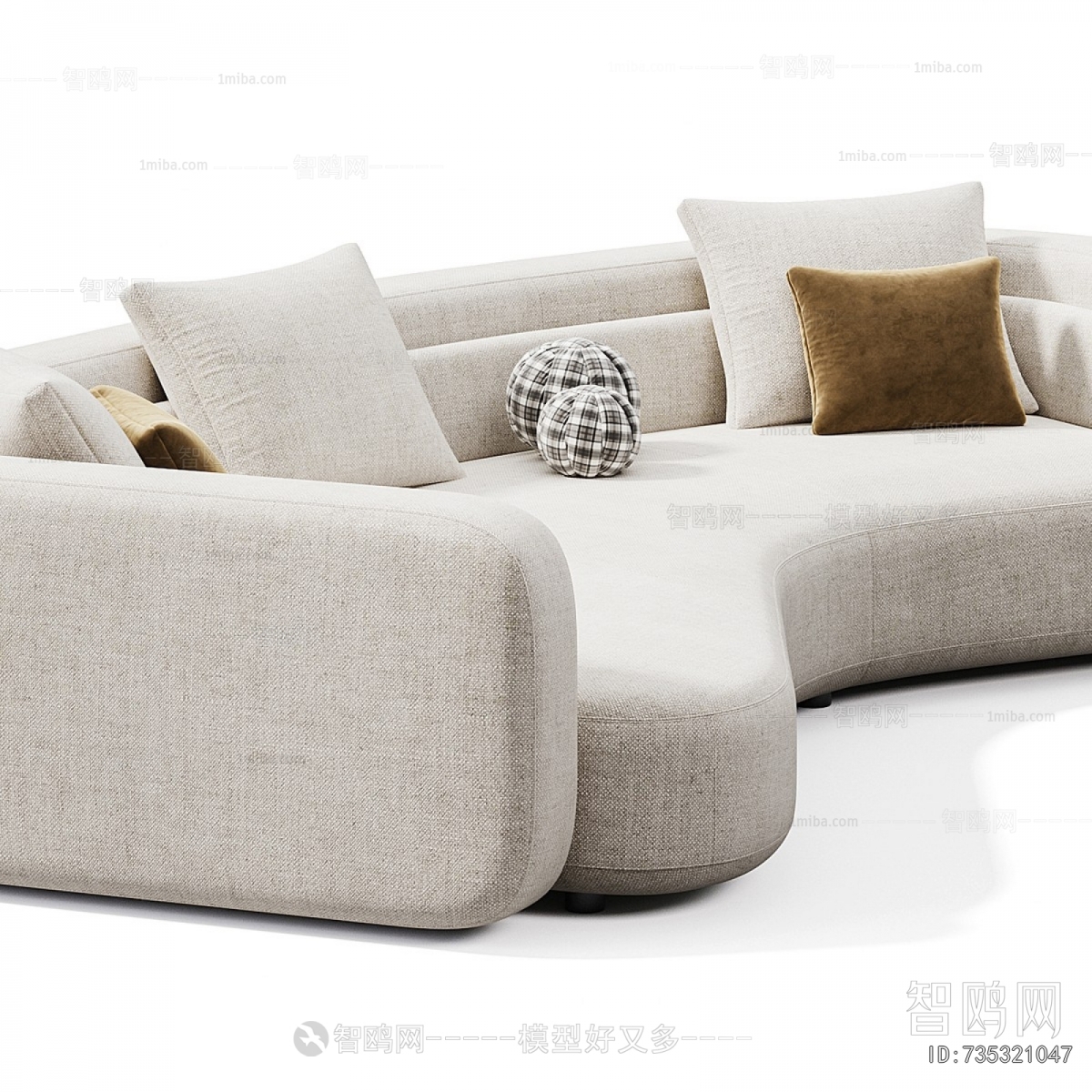 Modern Curved Sofa