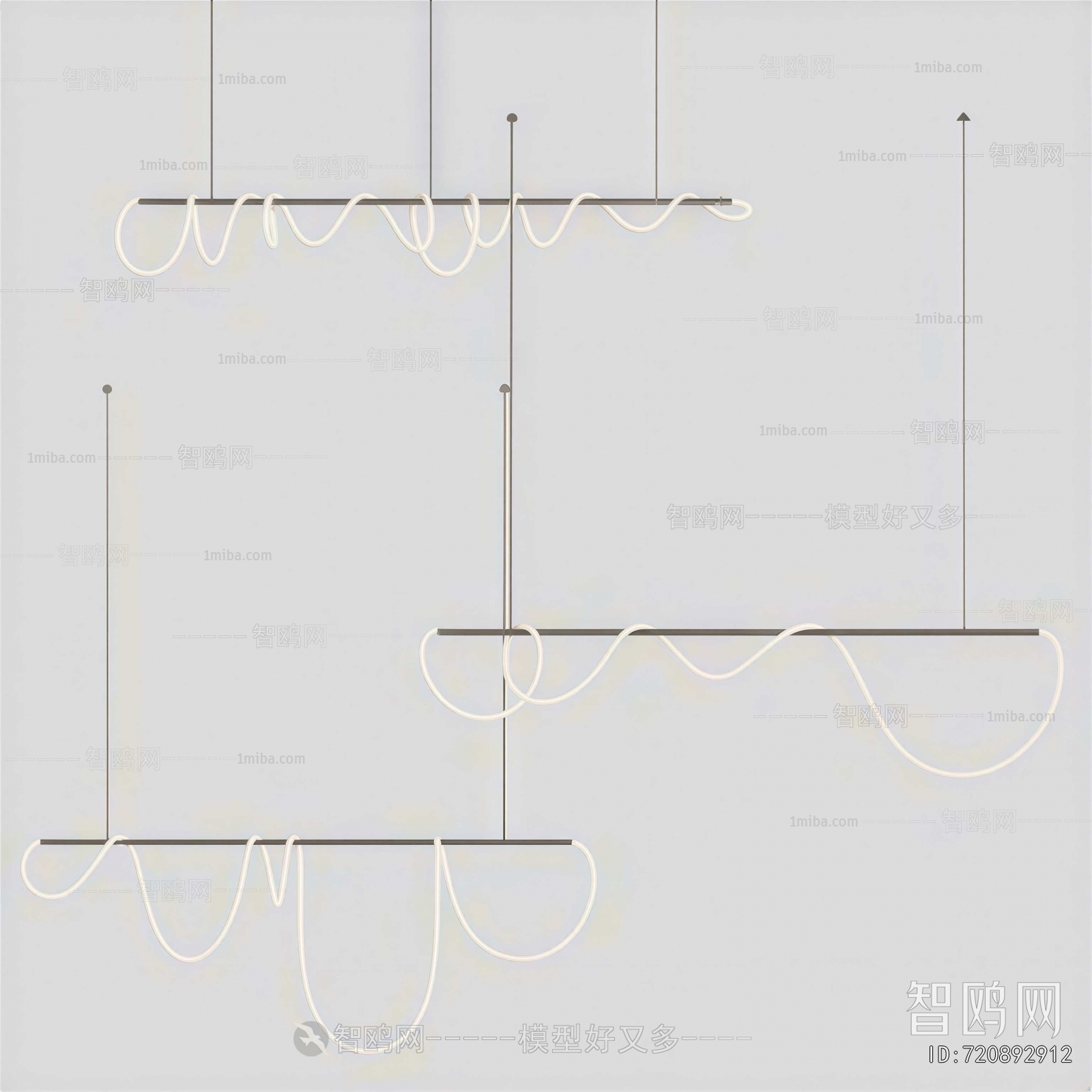 Modern Long Chandelier