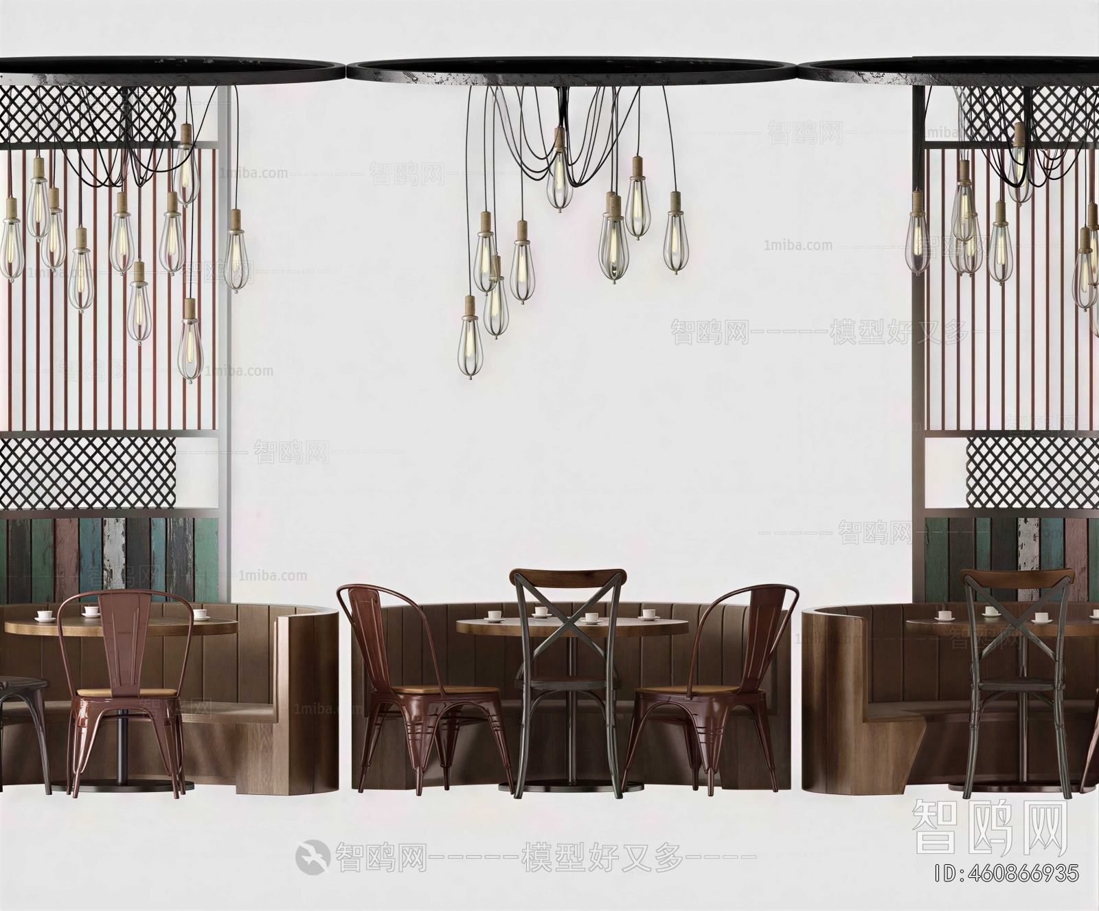 Industrial Style Card Seat Sofa