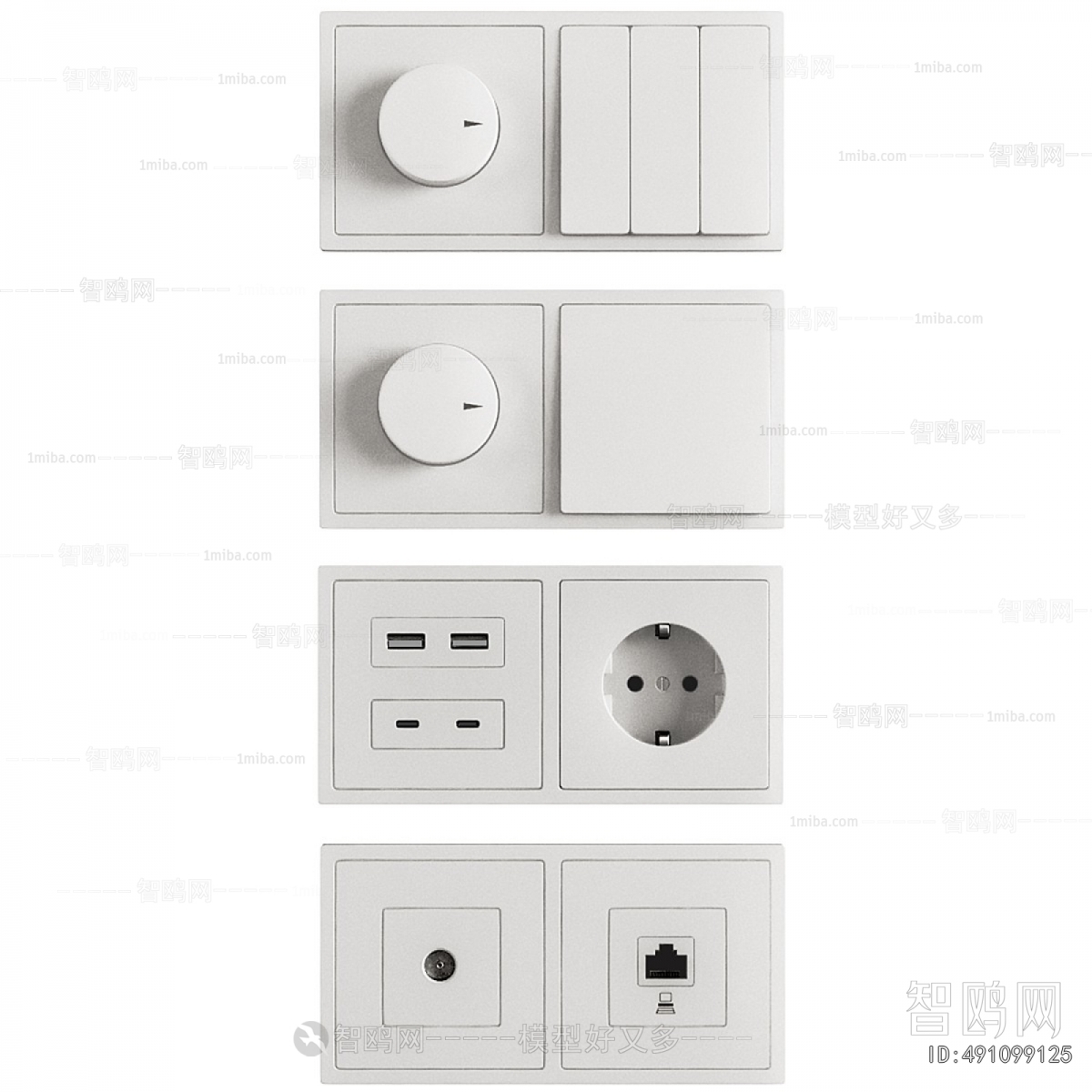 Modern Switch Socket Panel