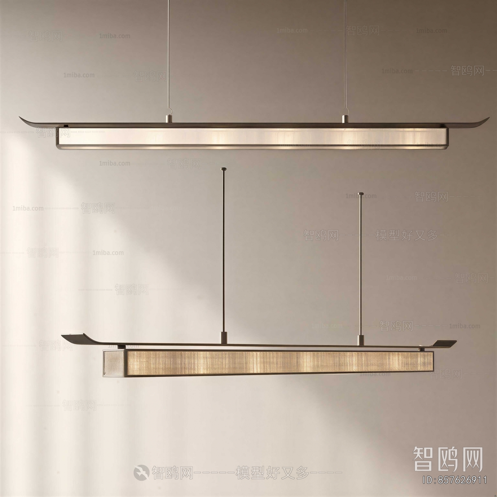 New Chinese Style Long Chandelier