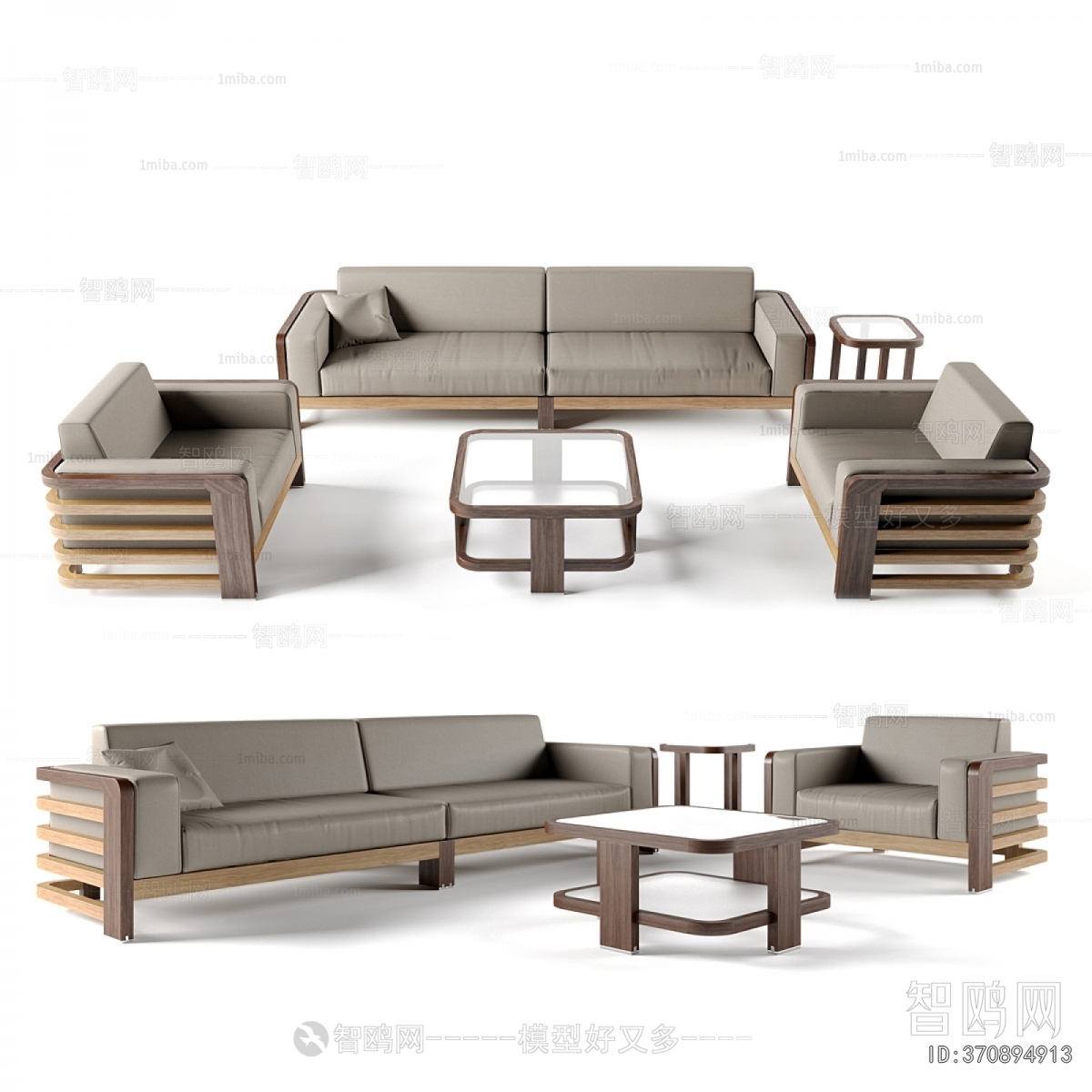 New Chinese Style Sofa Combination