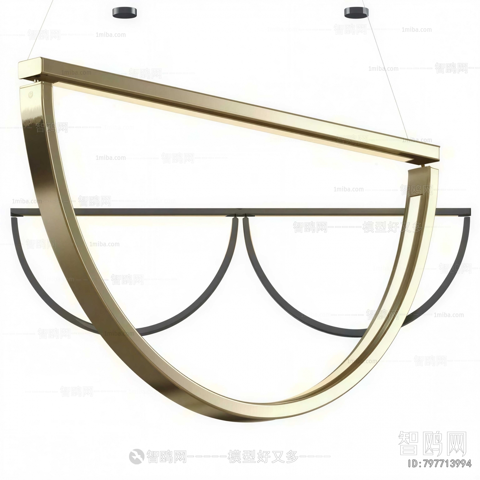 Modern Long Chandelier