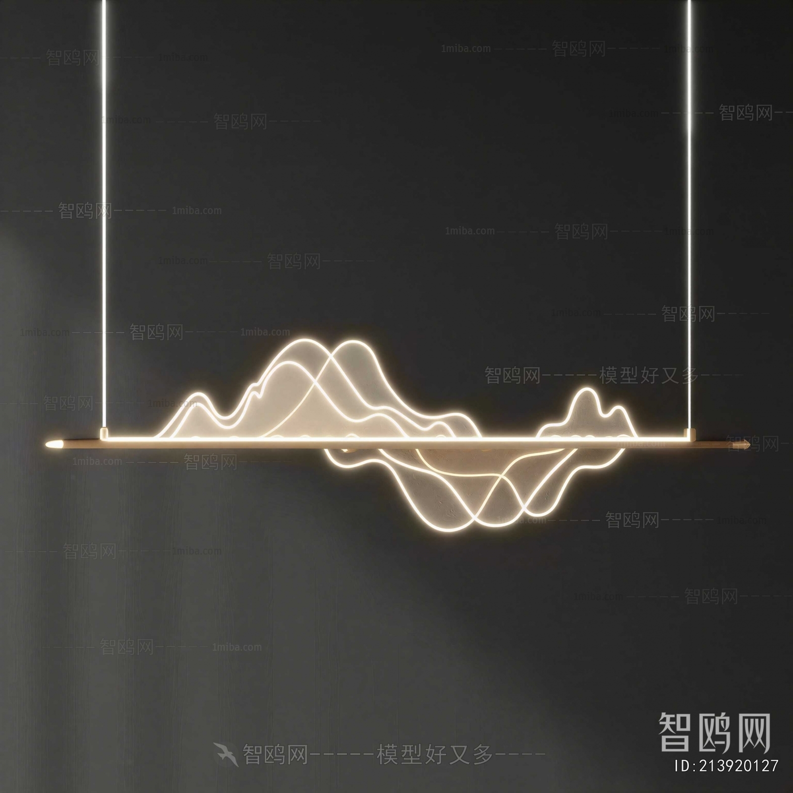 New Chinese Style Long Chandelier