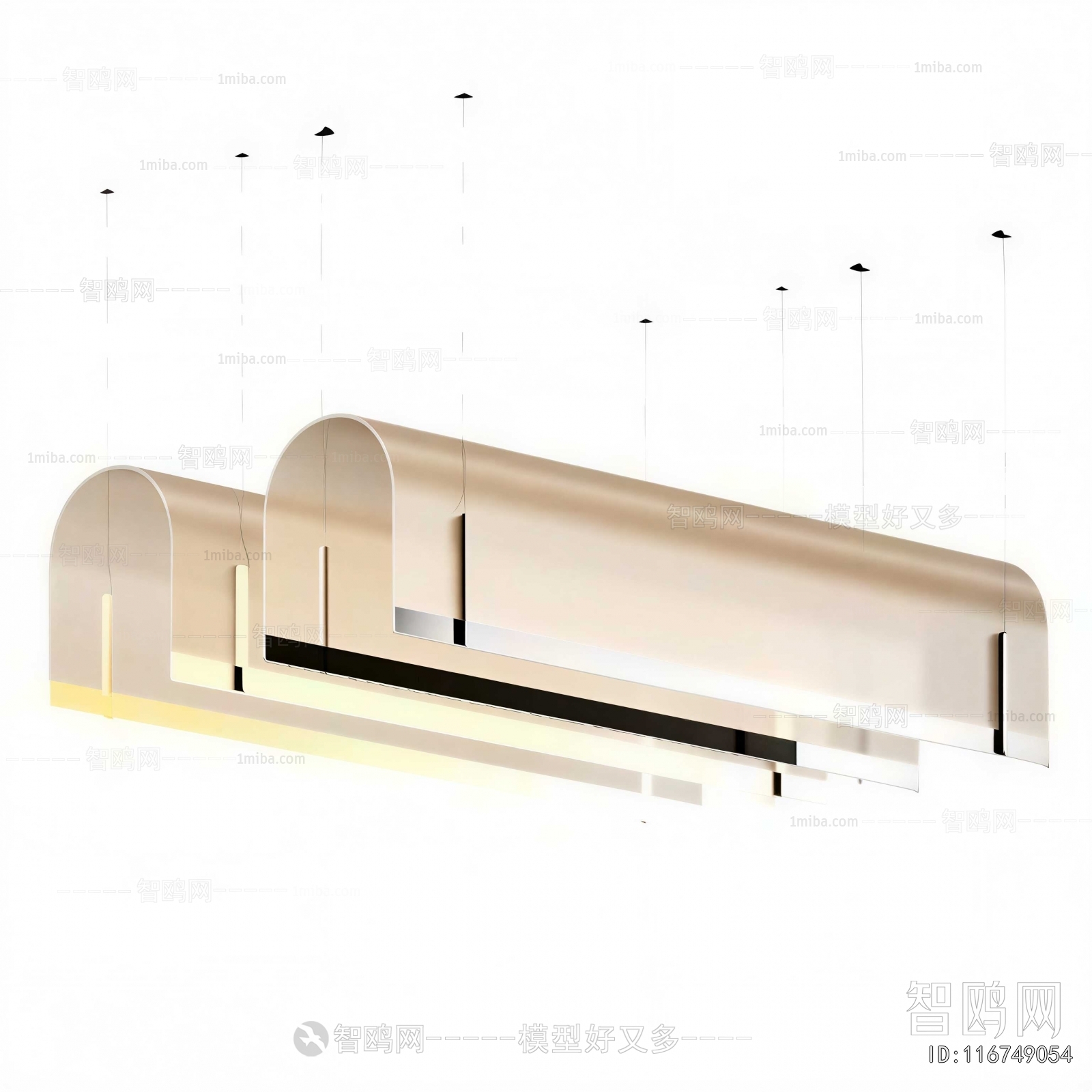 Modern Long Chandelier