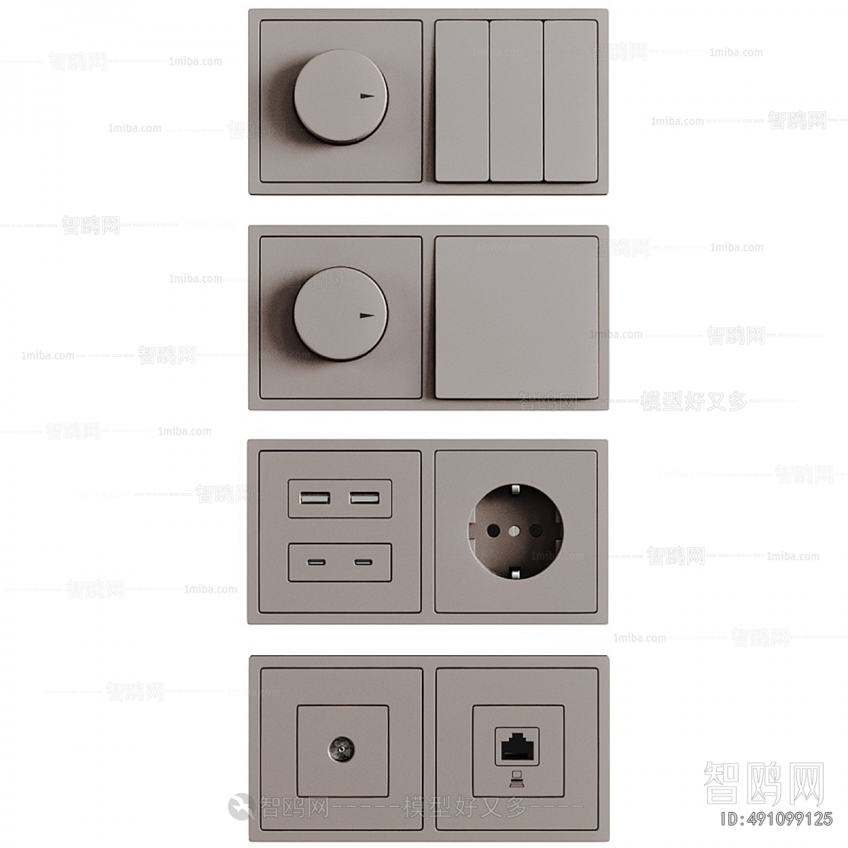 Modern Switch Socket Panel