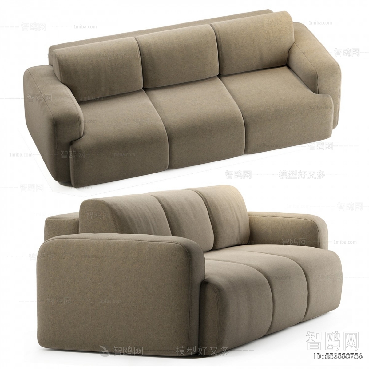 Modern Three-seat Sofa
