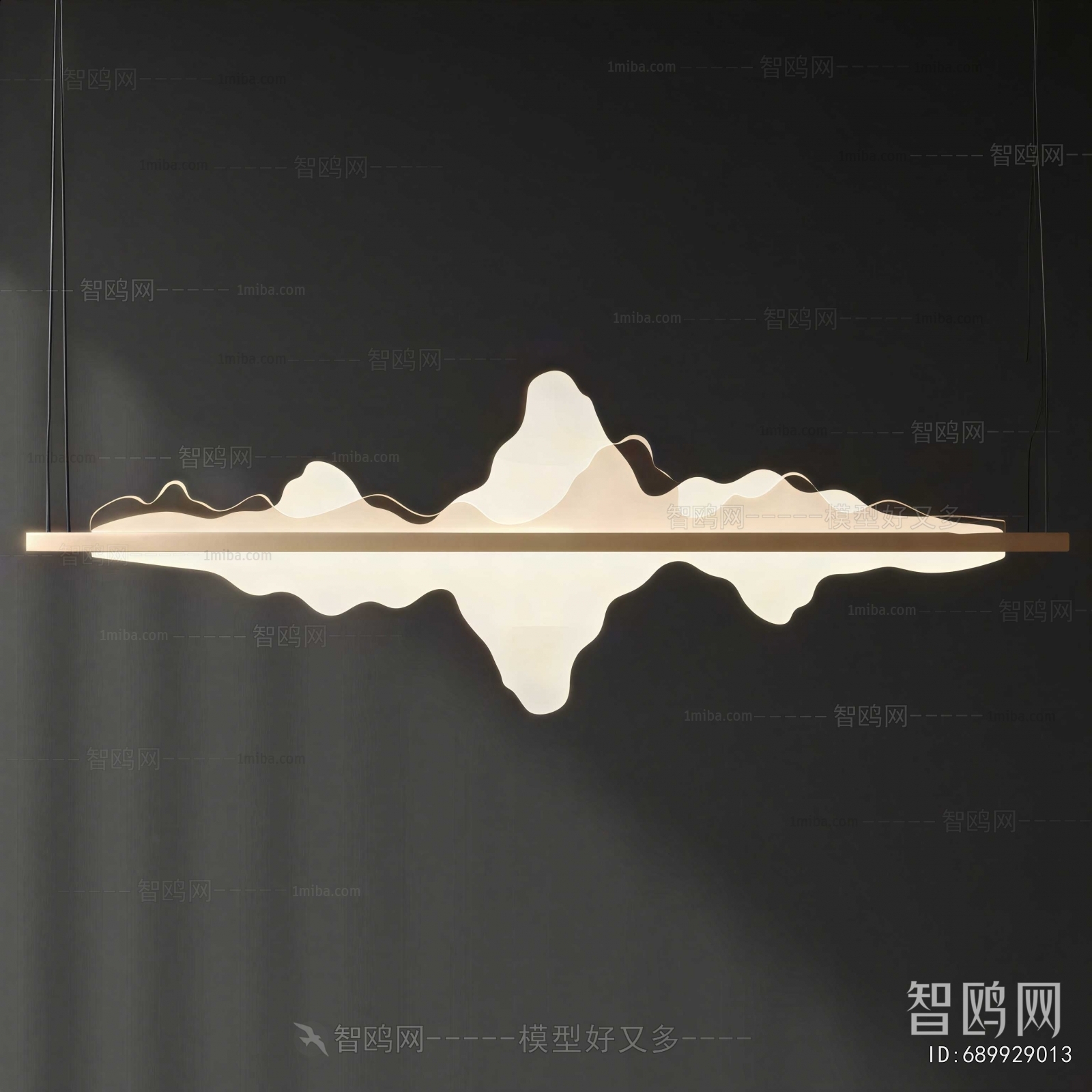 New Chinese Style Long Chandelier