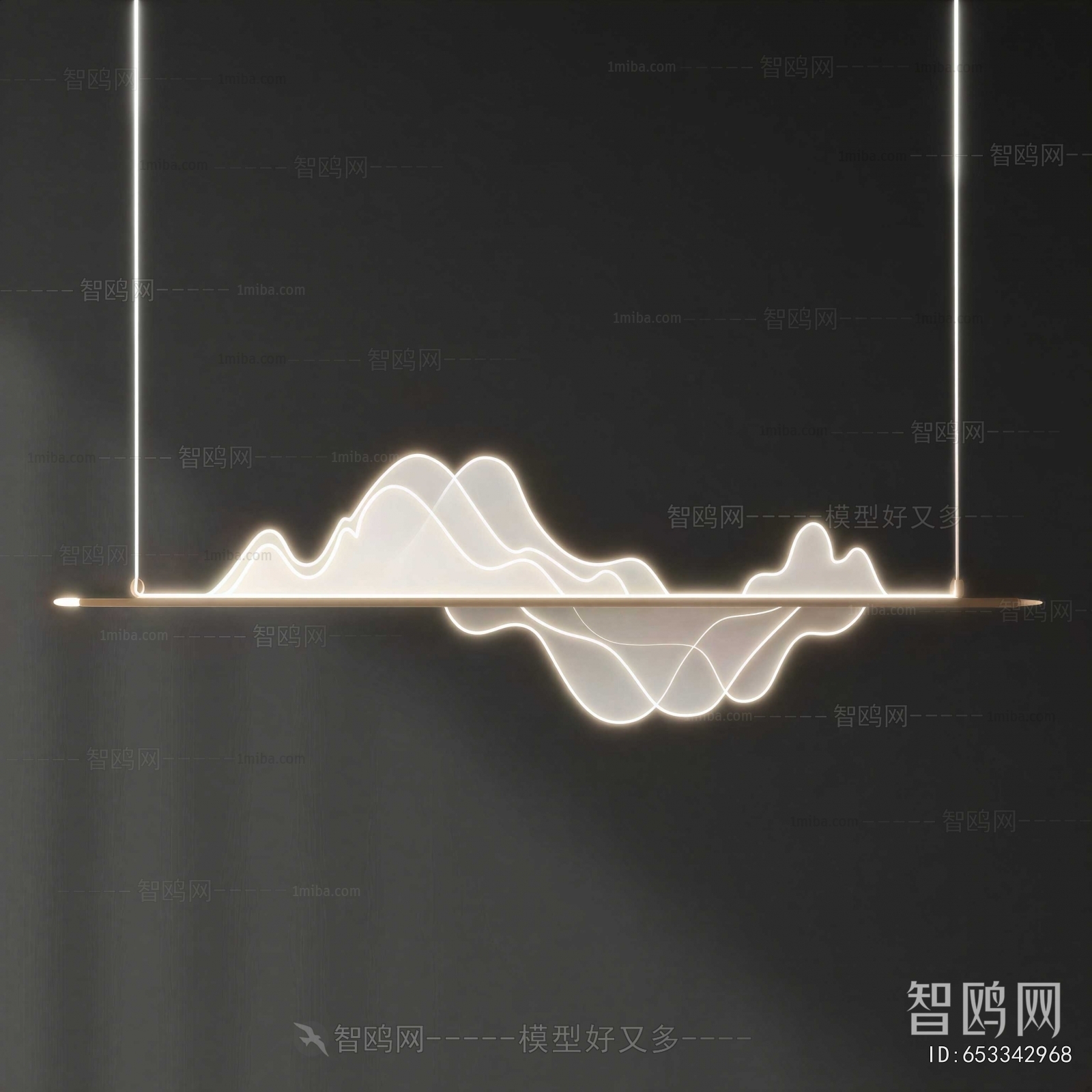 New Chinese Style Long Chandelier