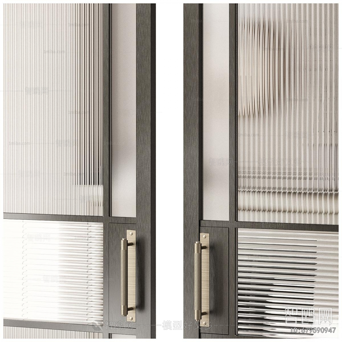 Simple European Style Double Door