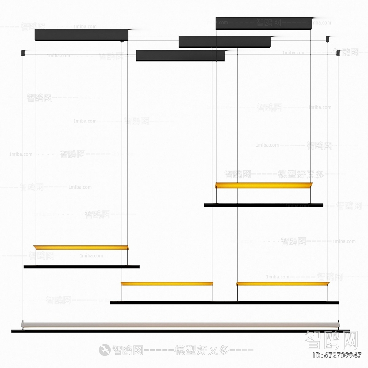 Modern Long Chandelier