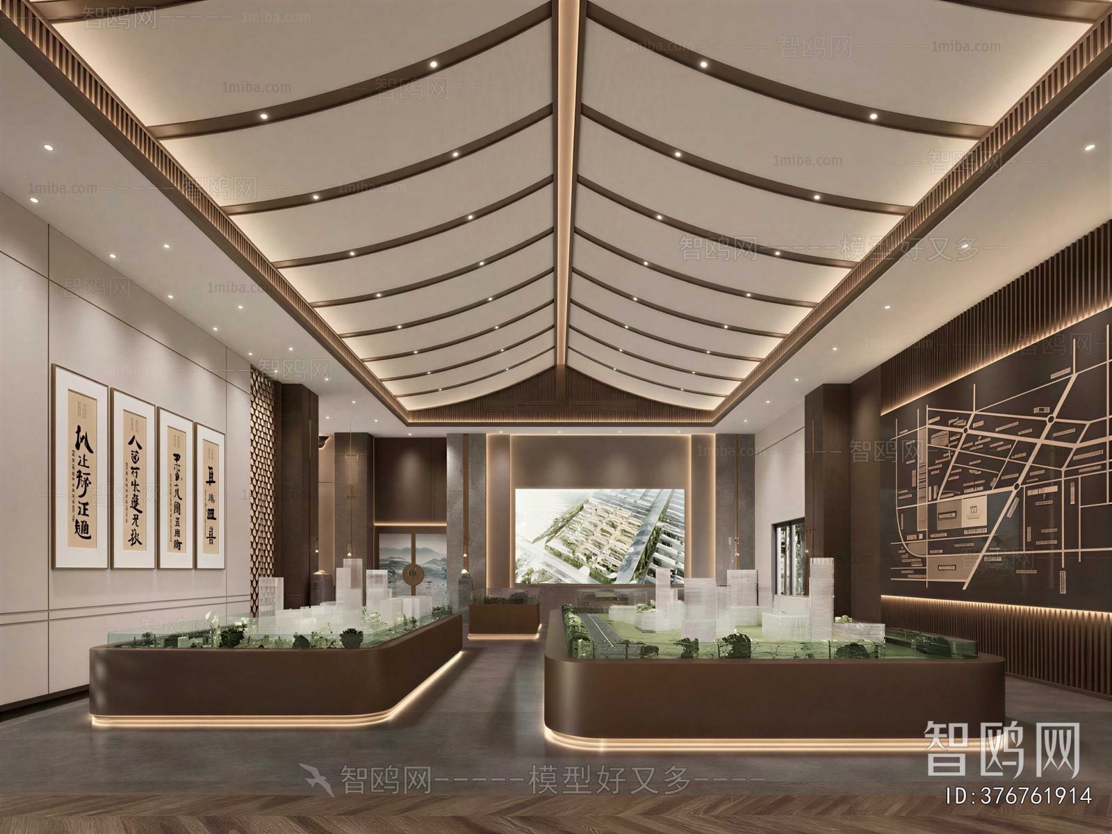 New Chinese Style Sand Table Area