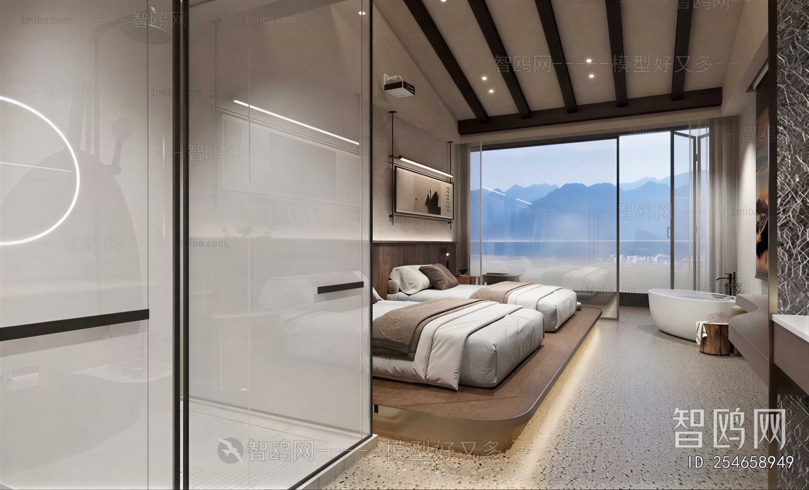 Modern Guest Room