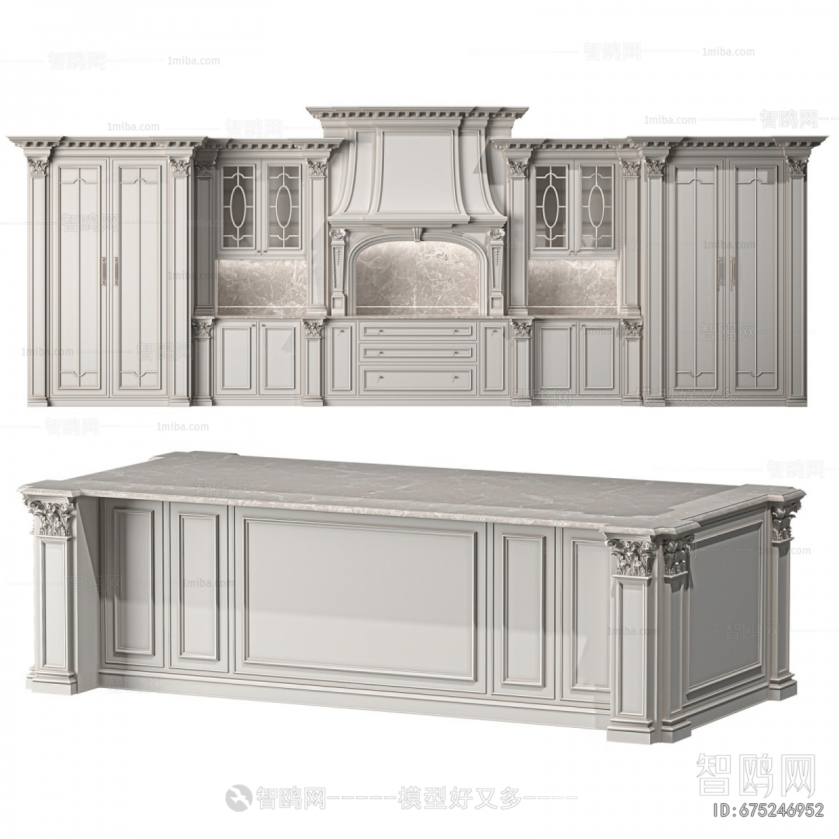 French Style Kitchen Cabinet