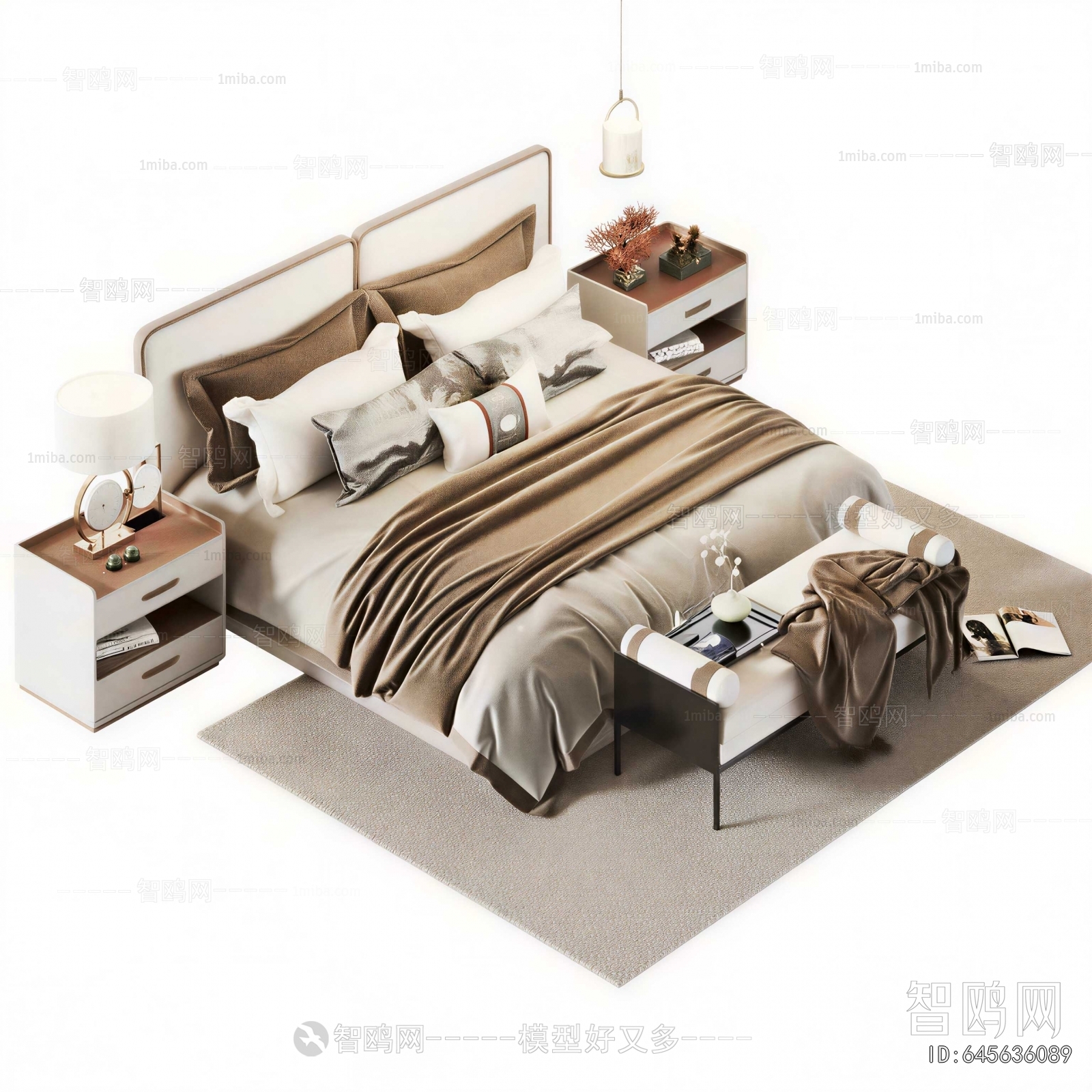 New Chinese Style Double Bed