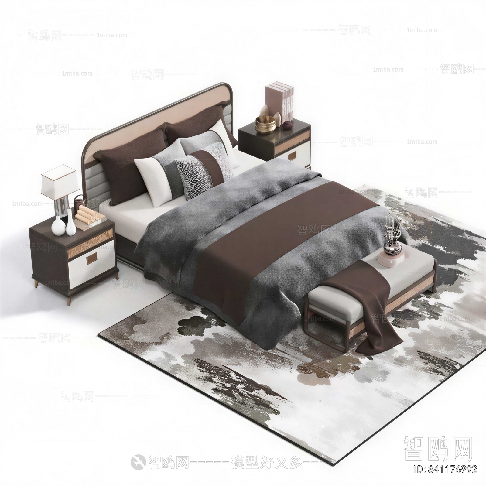 New Chinese Style Double Bed