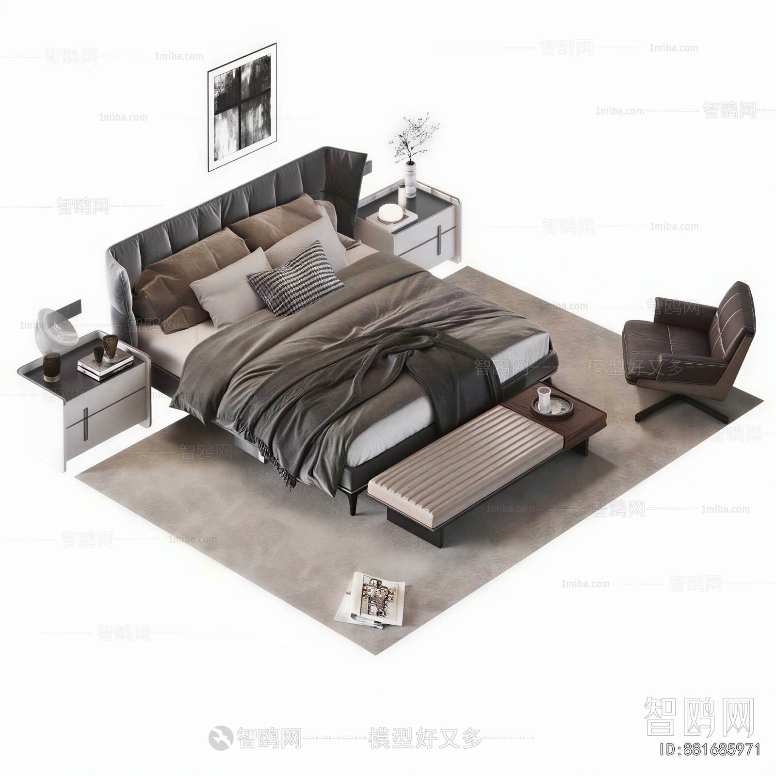 Modern Double Bed