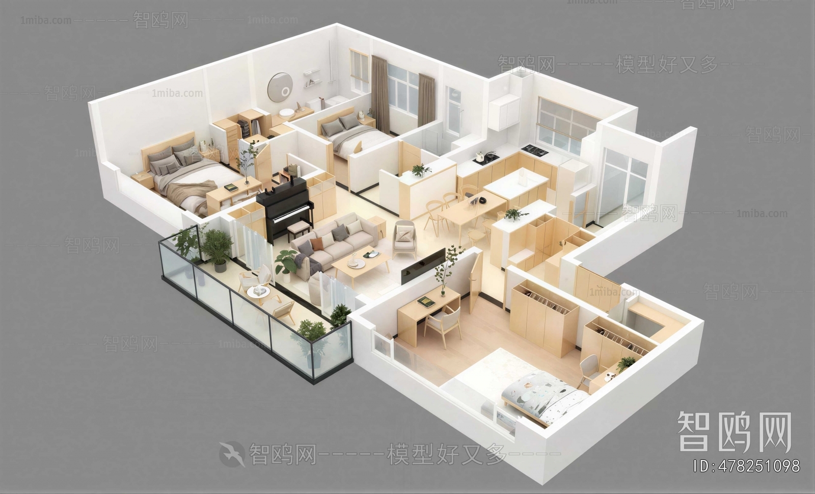 Modern A Bird's-eye View Of Home Decoration