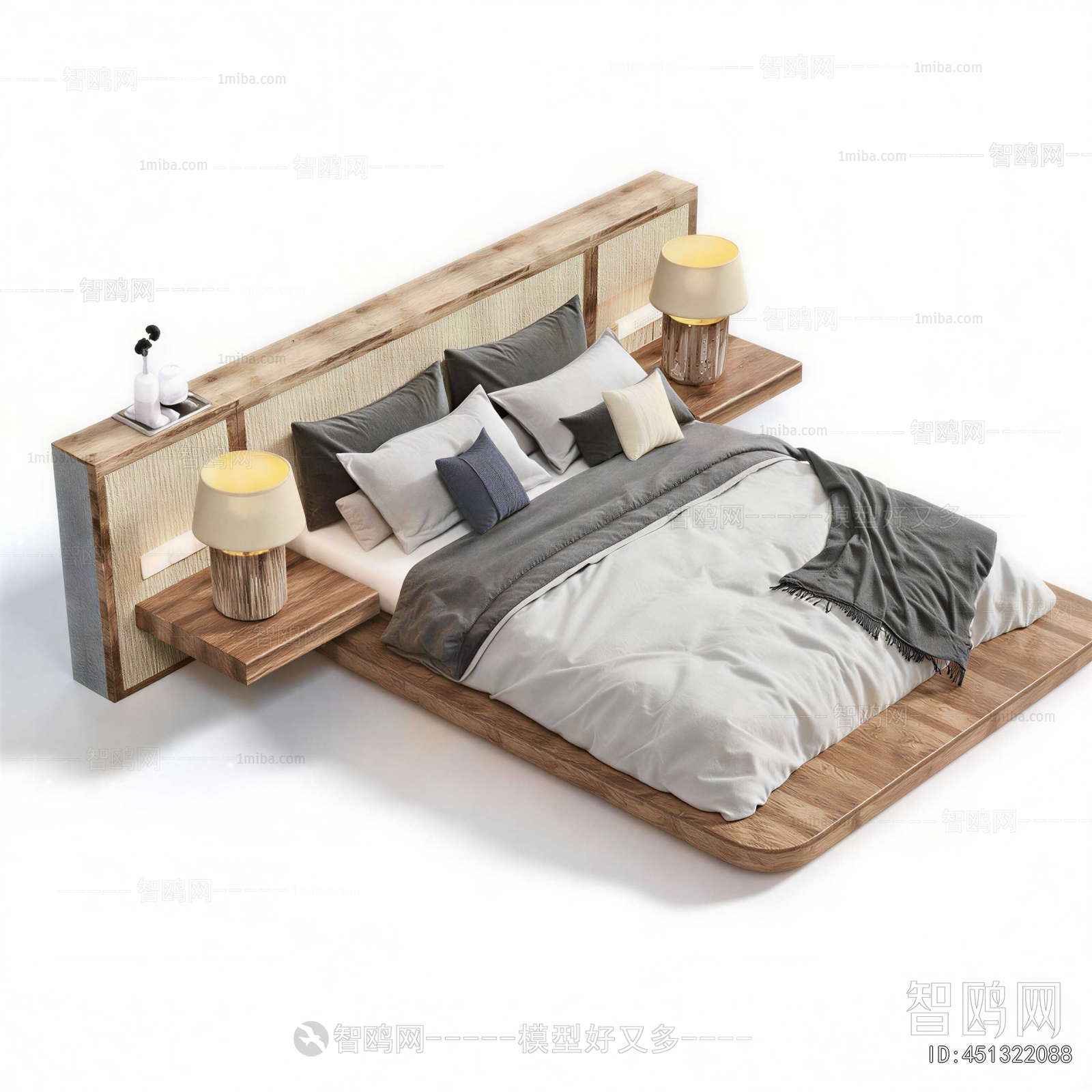 New Chinese Style Double Bed