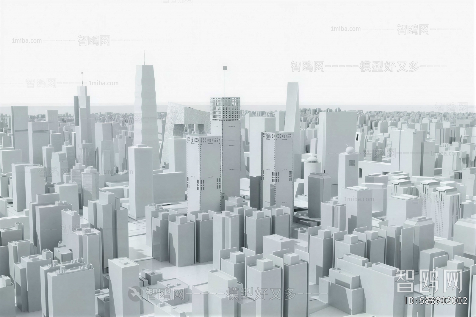 Modern Architectural Bird's-eye View Planning