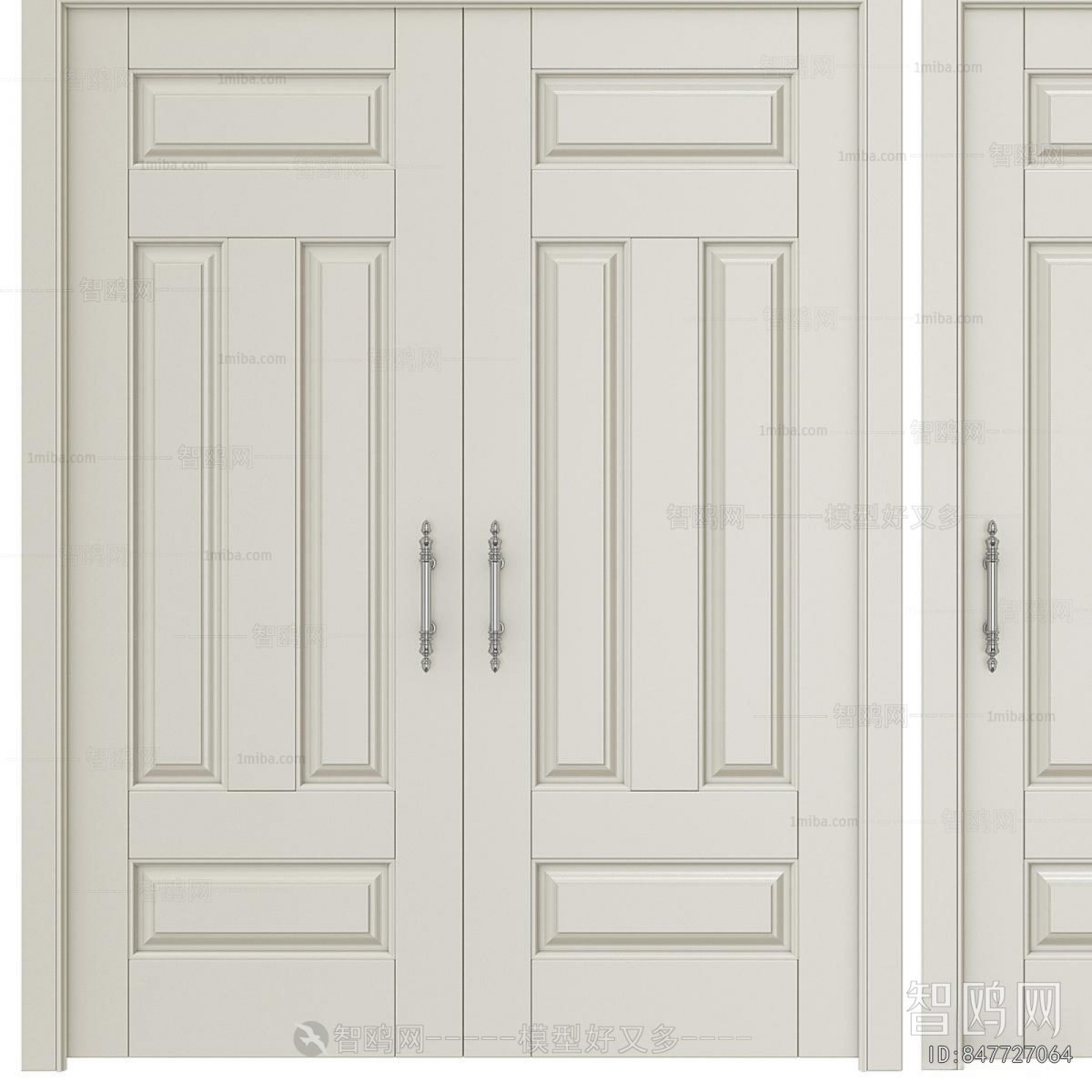 Simple European Style Single Door