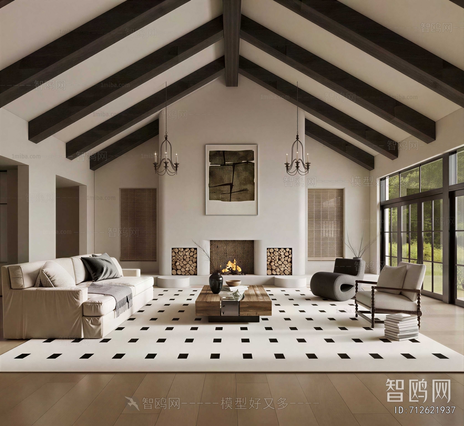 American Style A Living Room