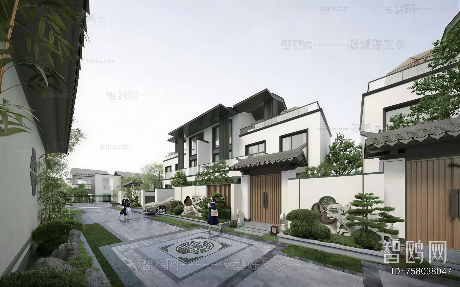 New Chinese Style Courtyard/landscape