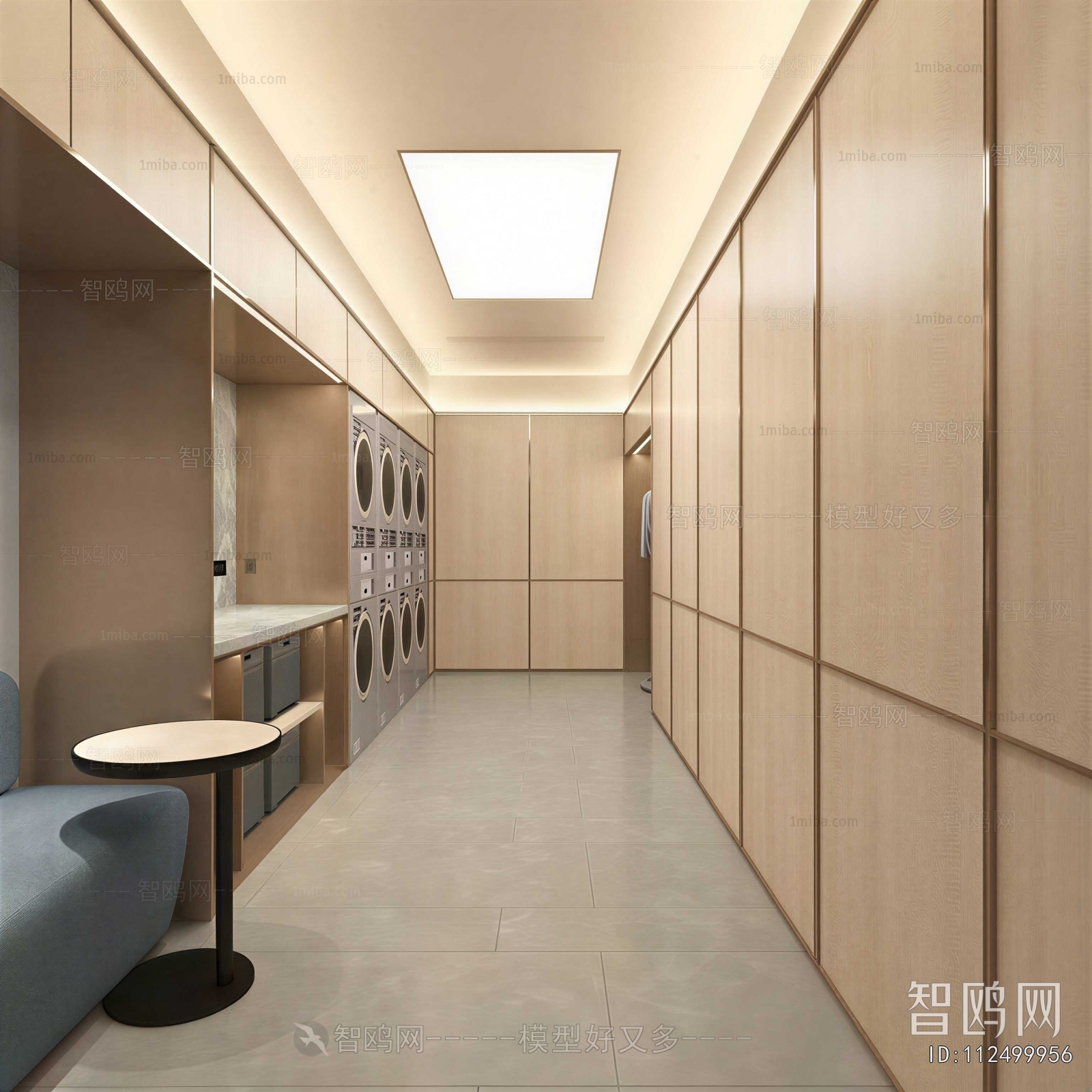 Modern Balcony Laundry Room