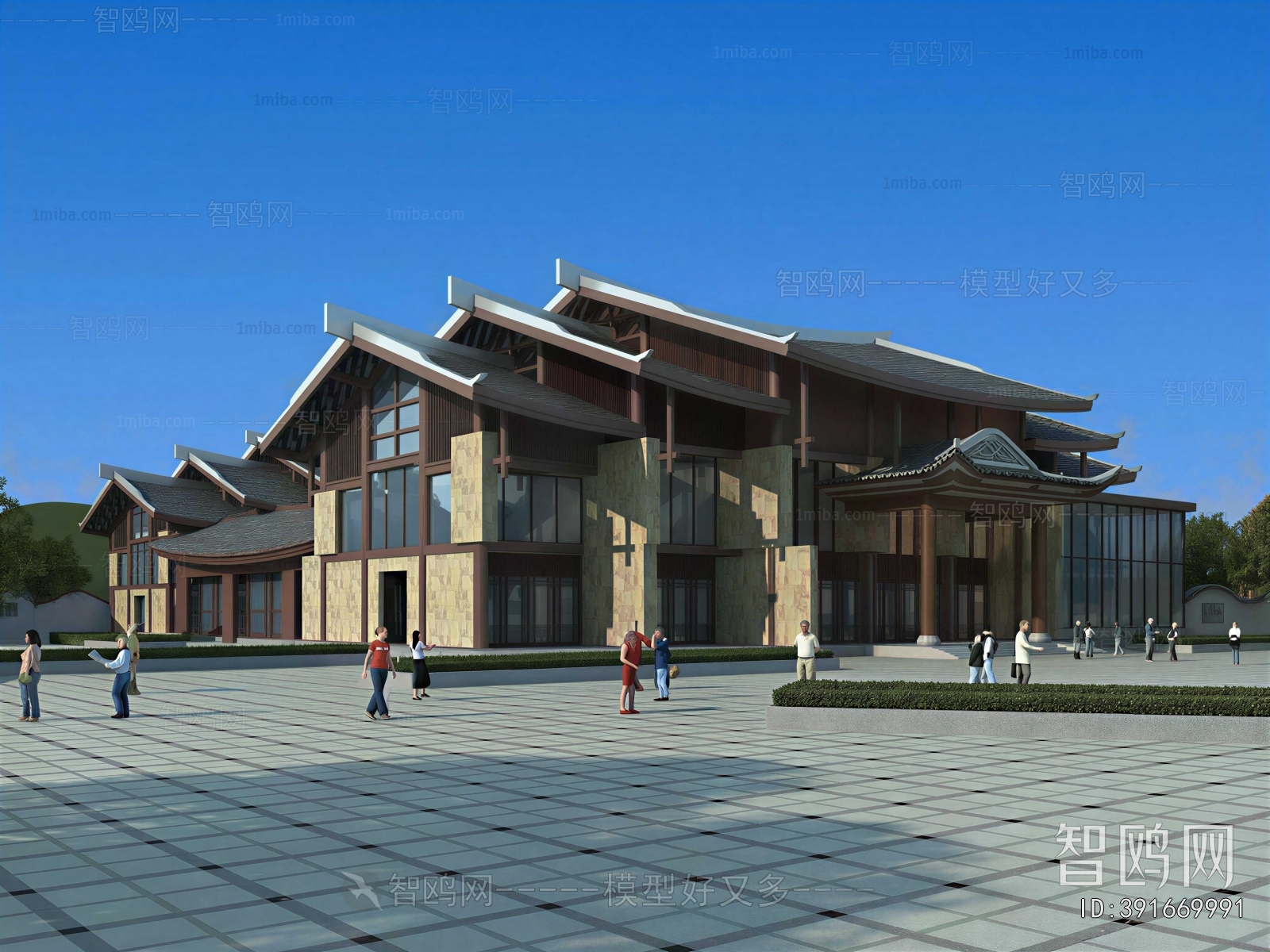 Chinese Style Ancient Architectural Buildings