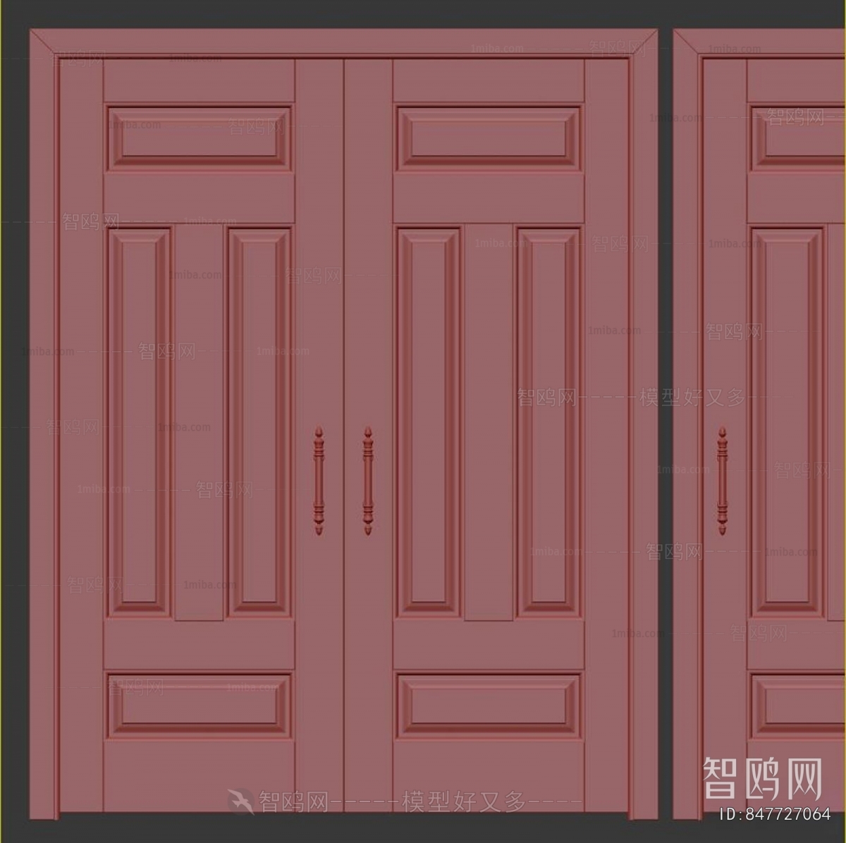 Simple European Style Single Door