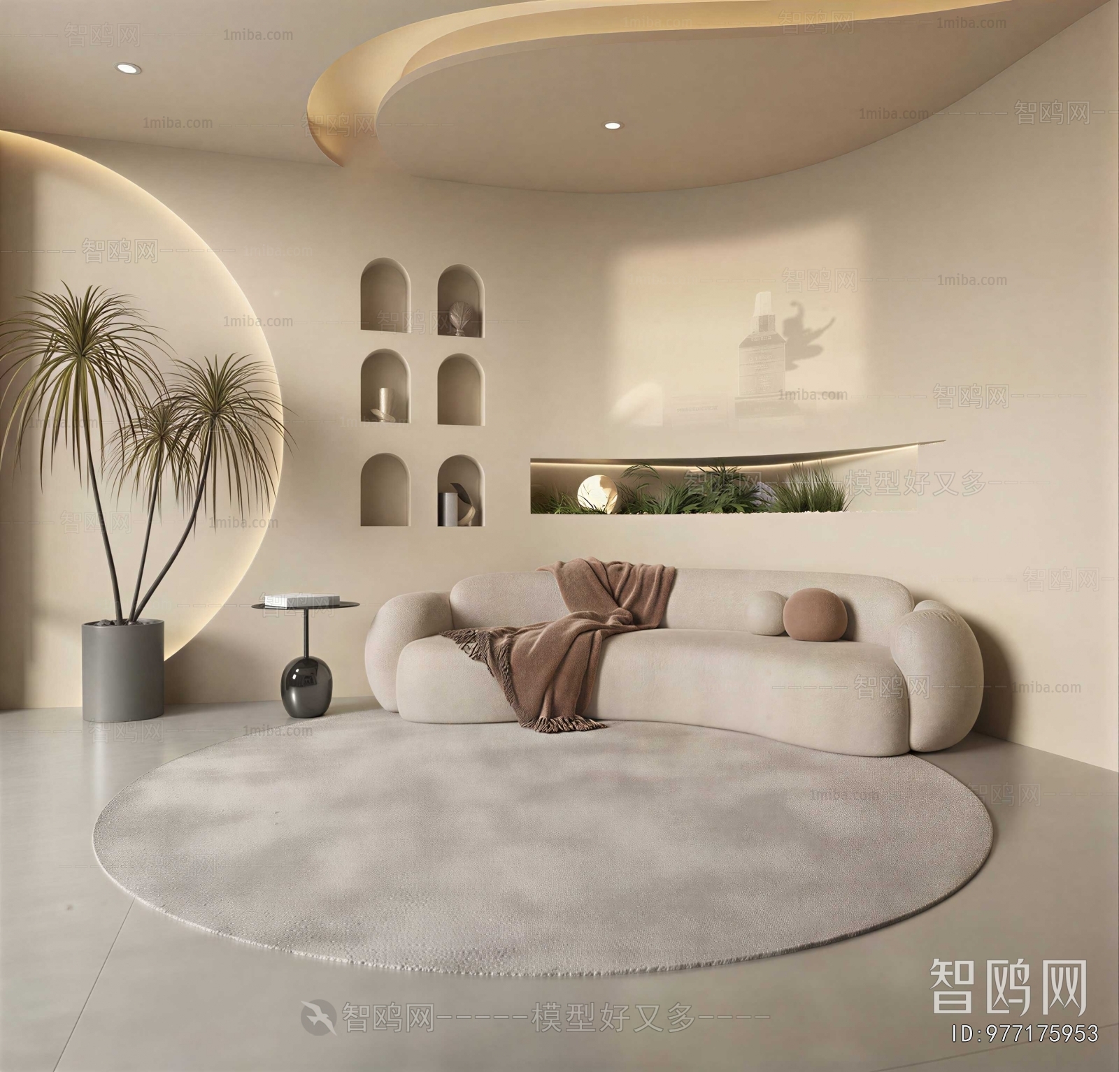 Wabi-sabi Style A Living Room