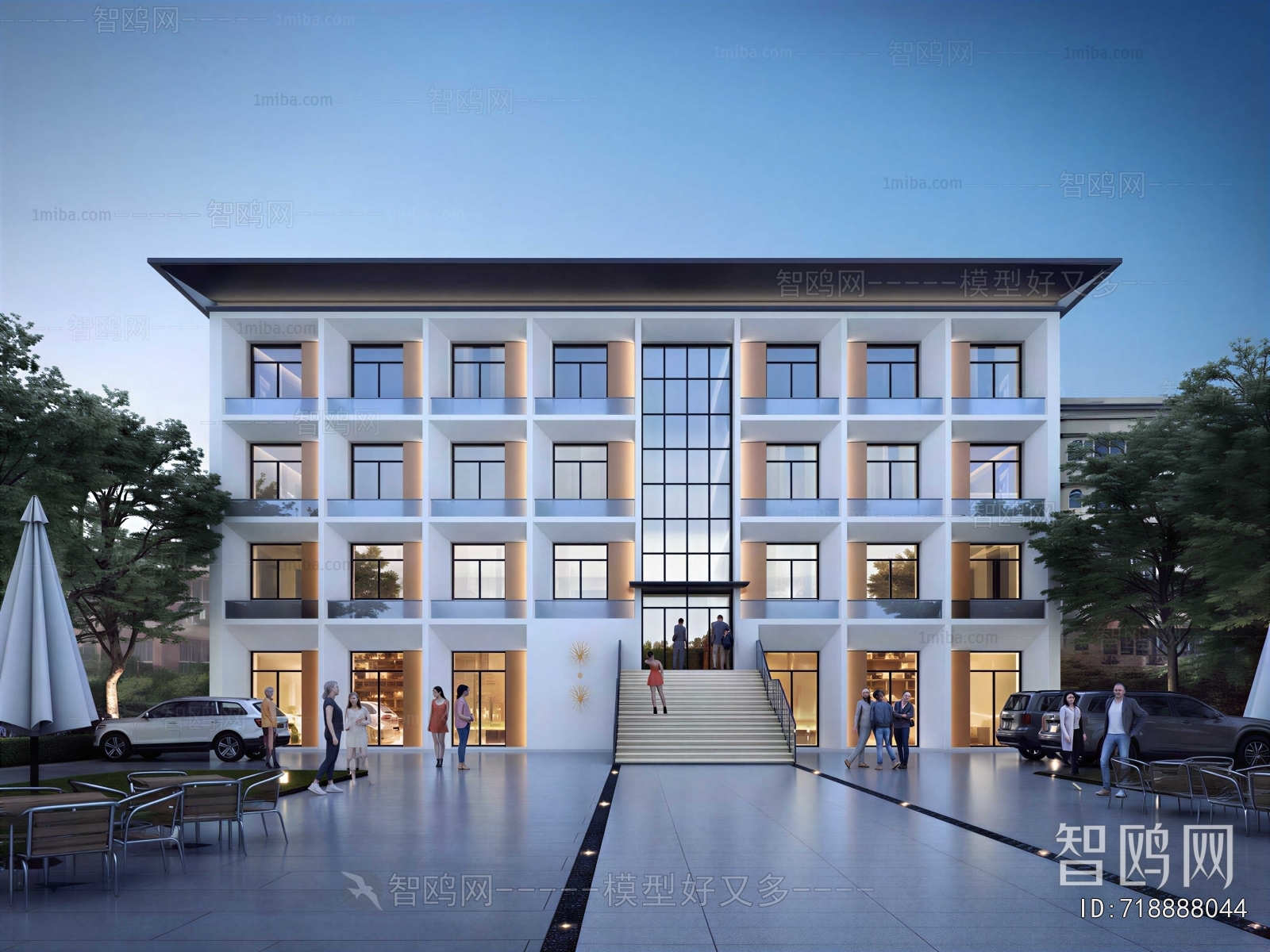 Modern Appearance Of Commercial Building