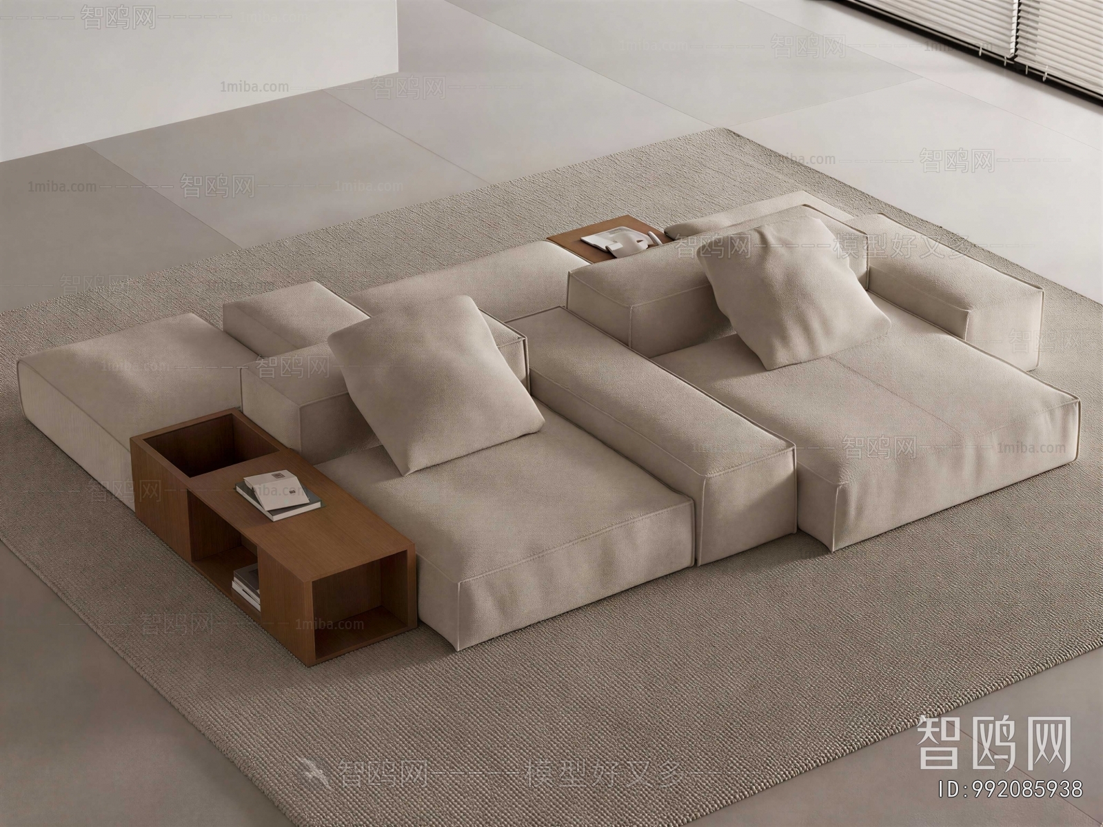 Modern Multi Person Sofa