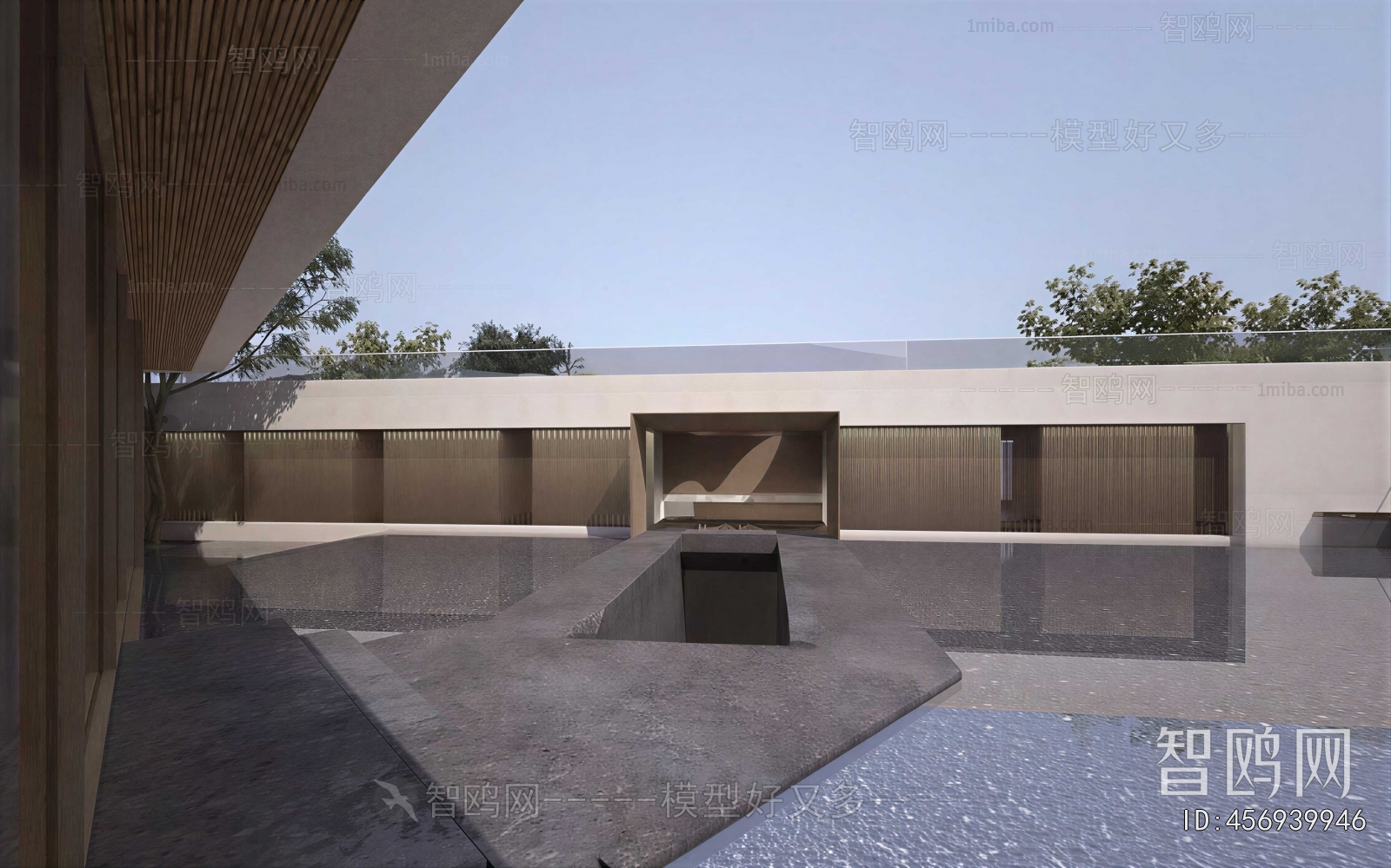 Modern Courtyard/landscape