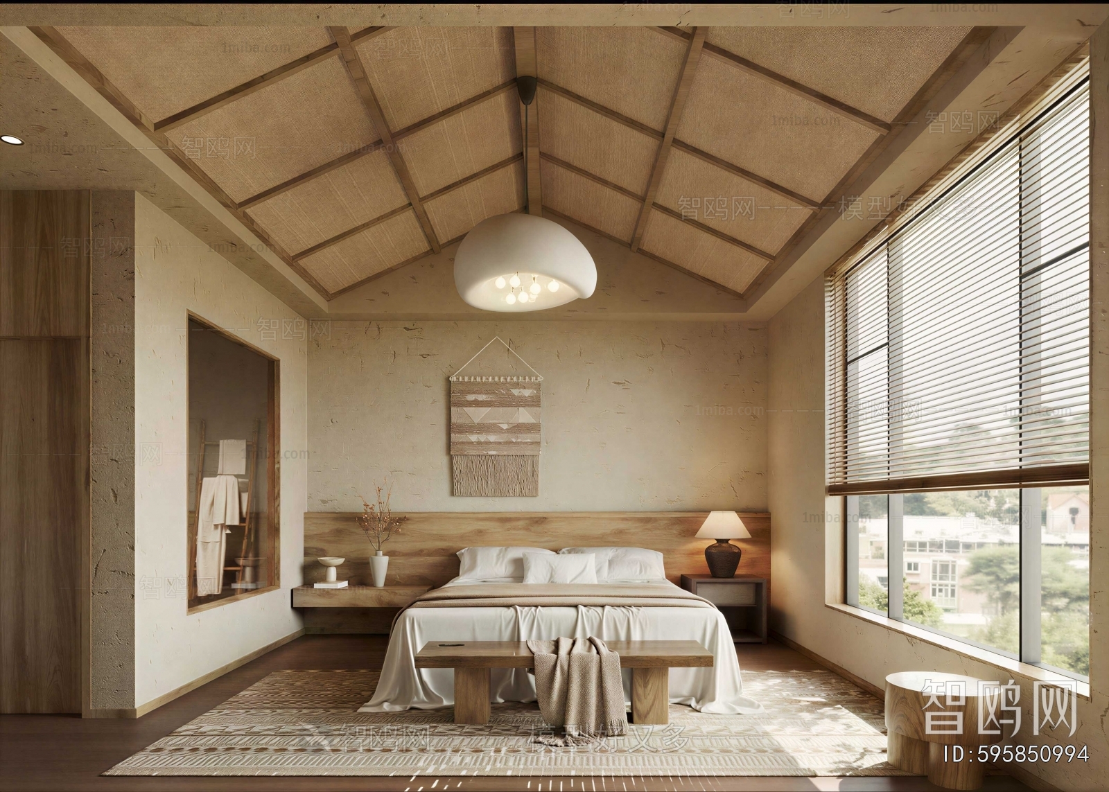 Wabi-sabi Style Bedroom