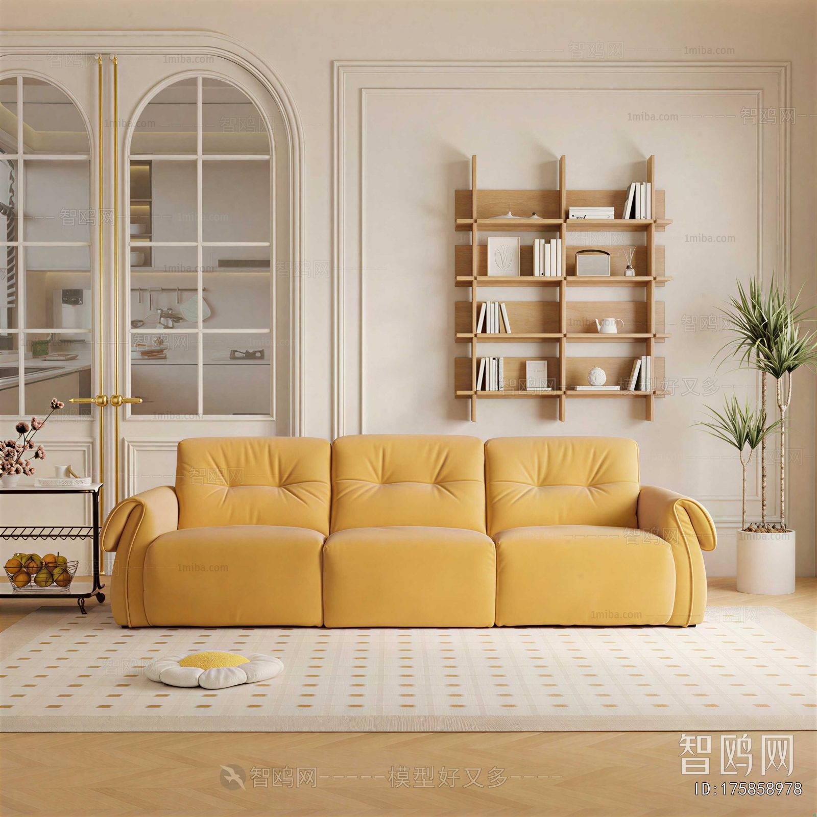 Modern Three-seat Sofa