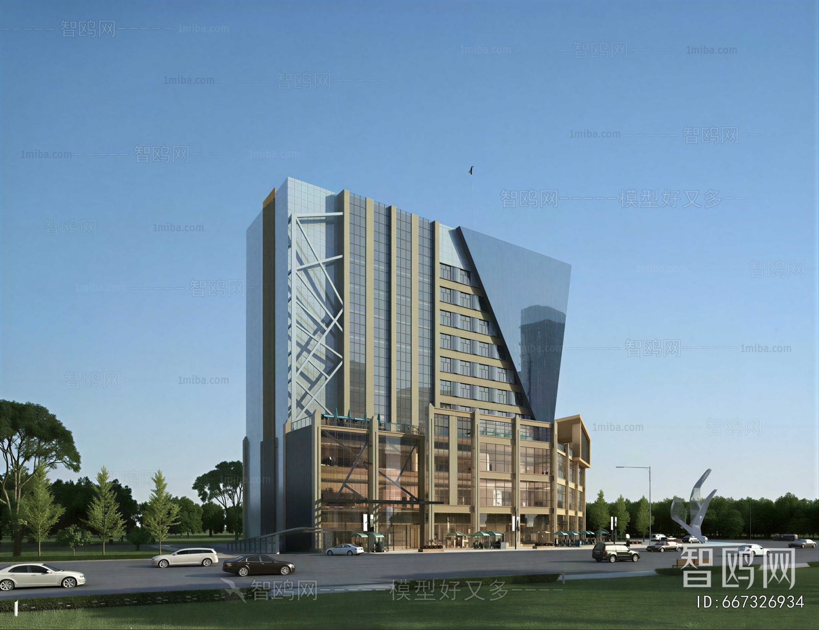 Modern Appearance Of Commercial Building