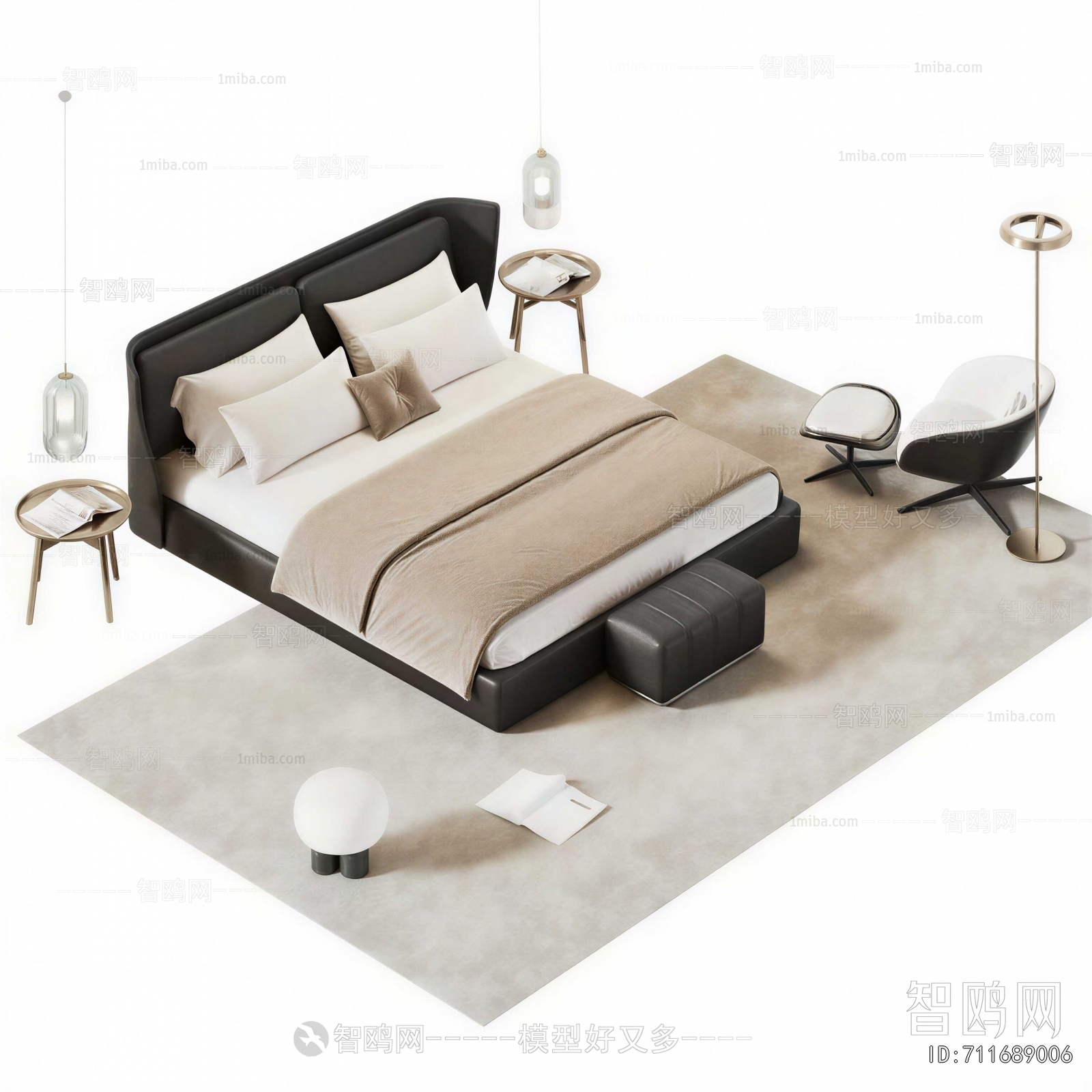 Modern Double Bed