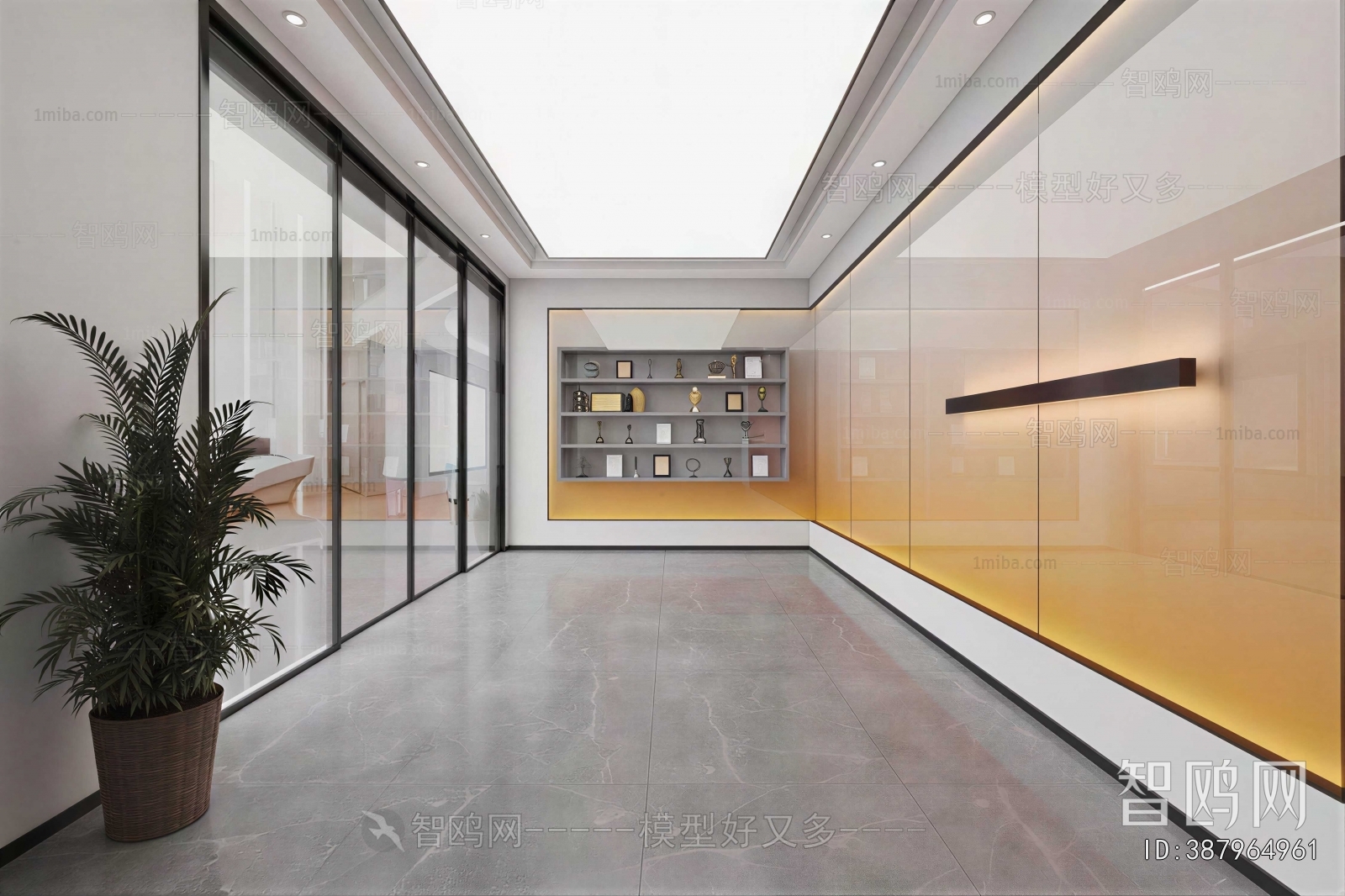 Modern Office Reception Desk