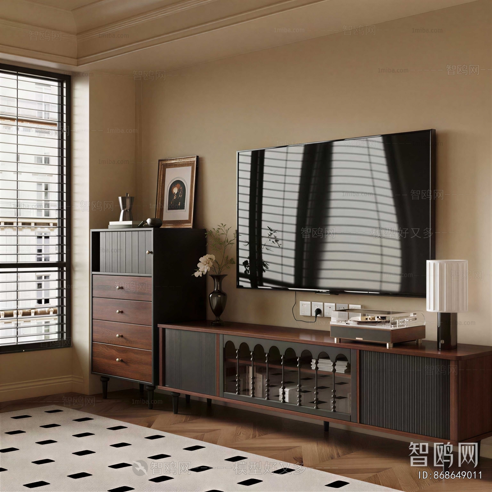 French Style TV Cabinet