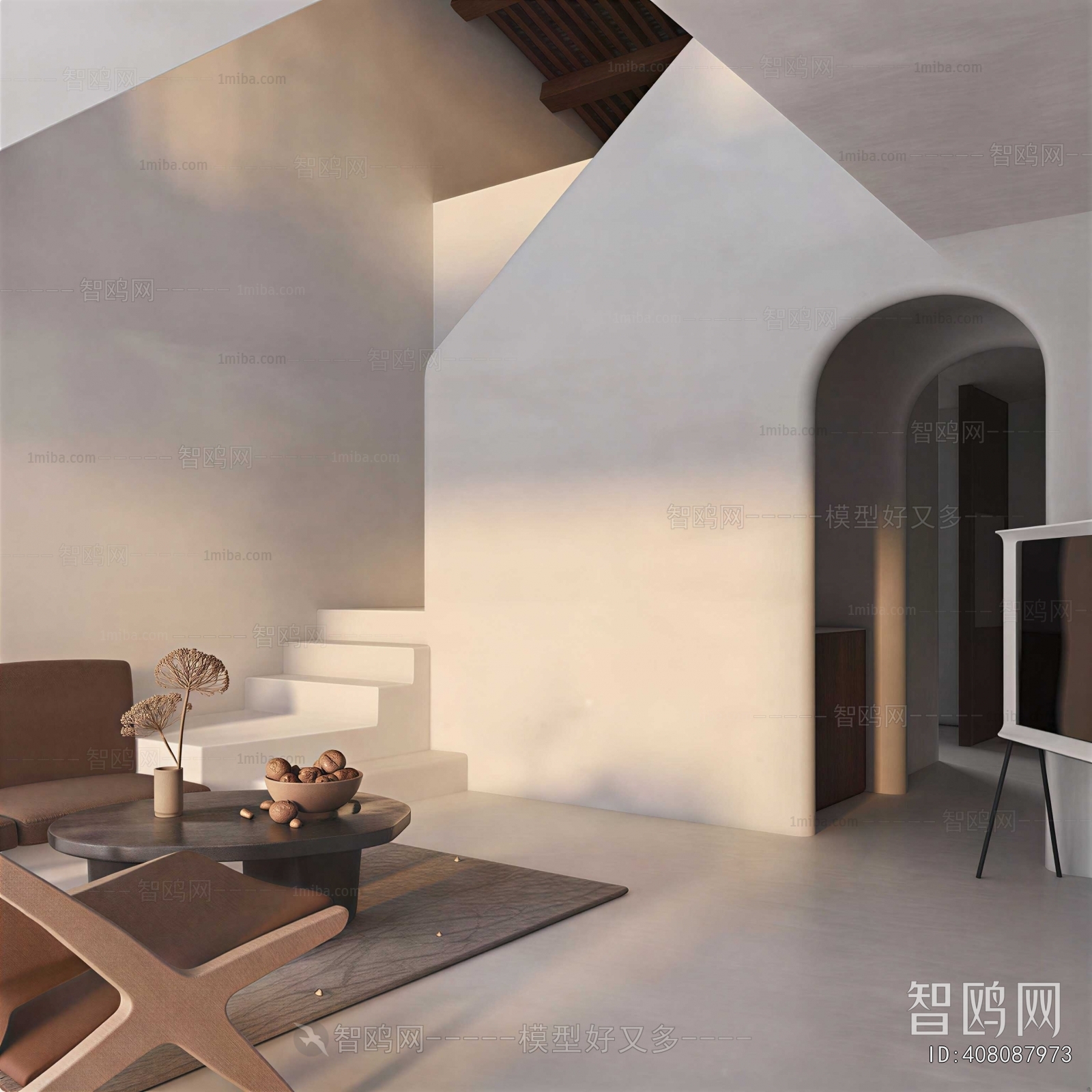 Wabi-sabi Style A Living Room