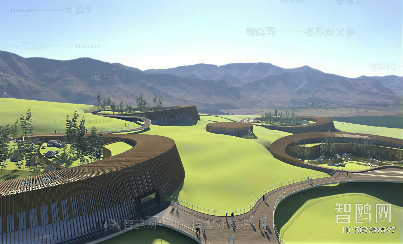 Modern Park Landscape