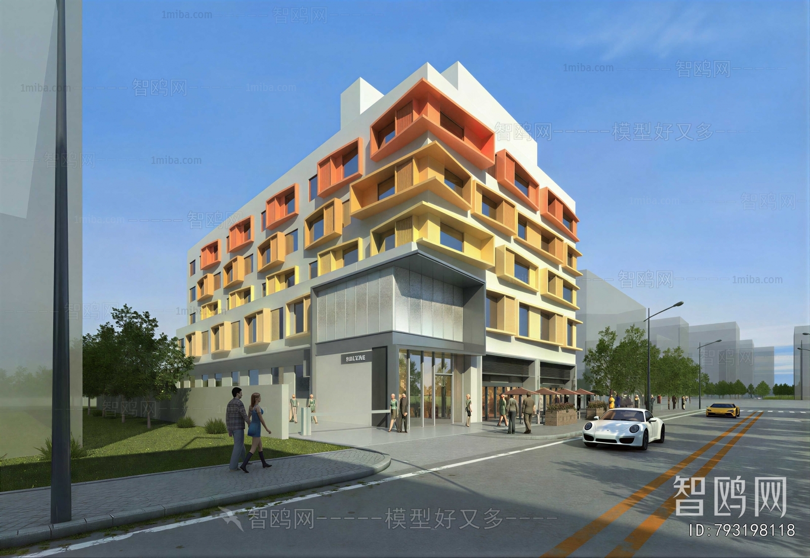 Modern Appearance Of Commercial Building