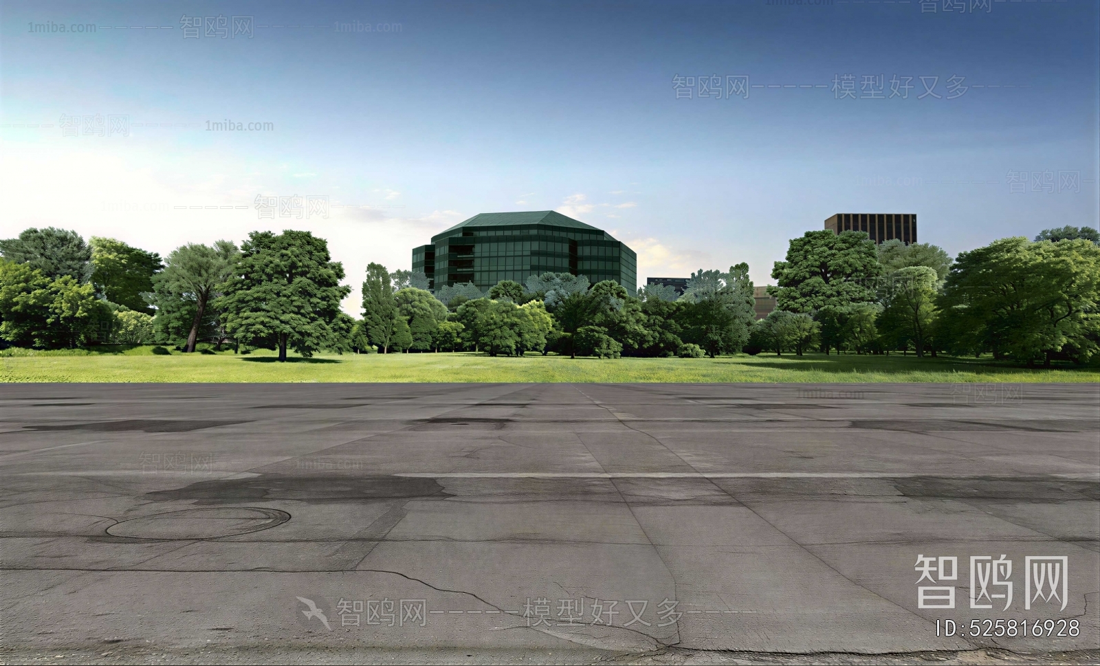 Modern Park Landscape