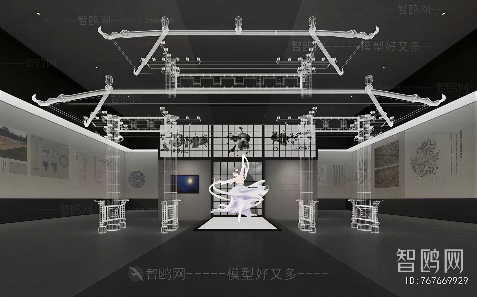 New Chinese Style Exhibition Hall