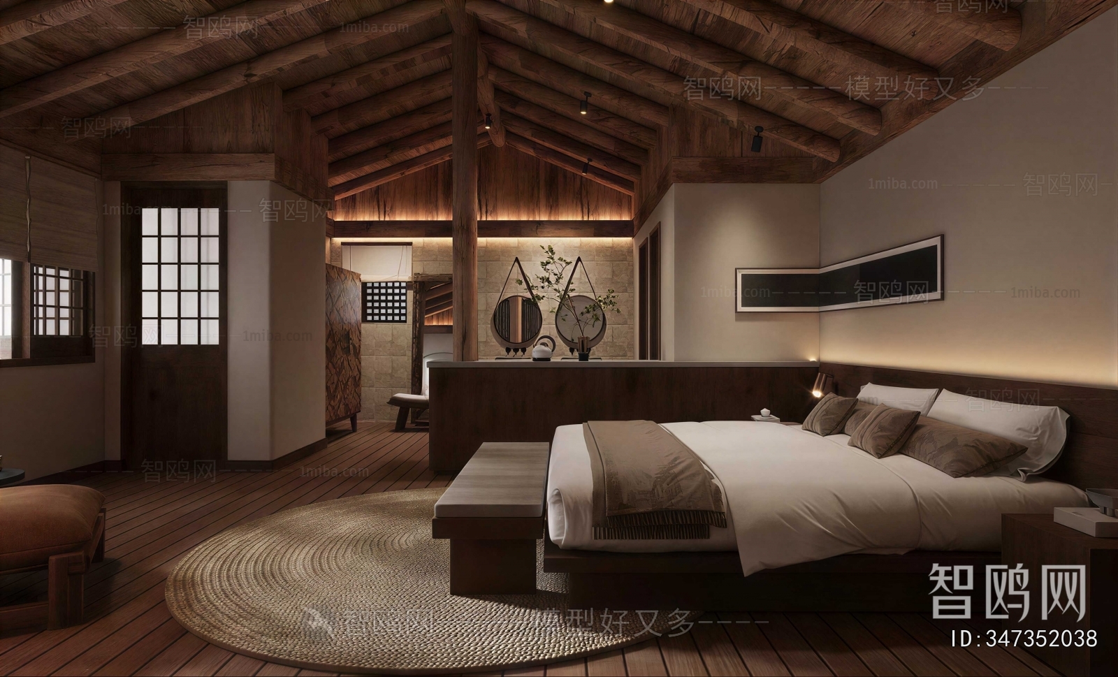 New Chinese Style Bedroom