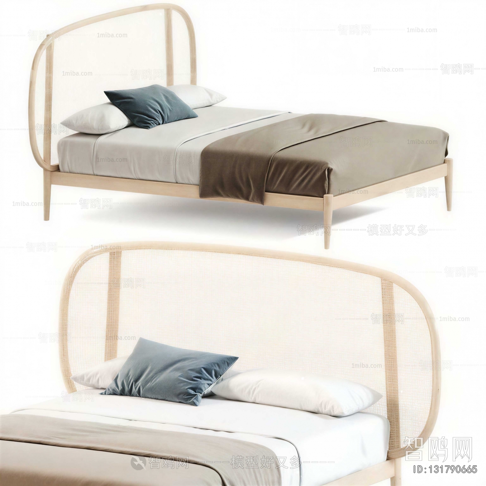 Nordic Style Double Bed