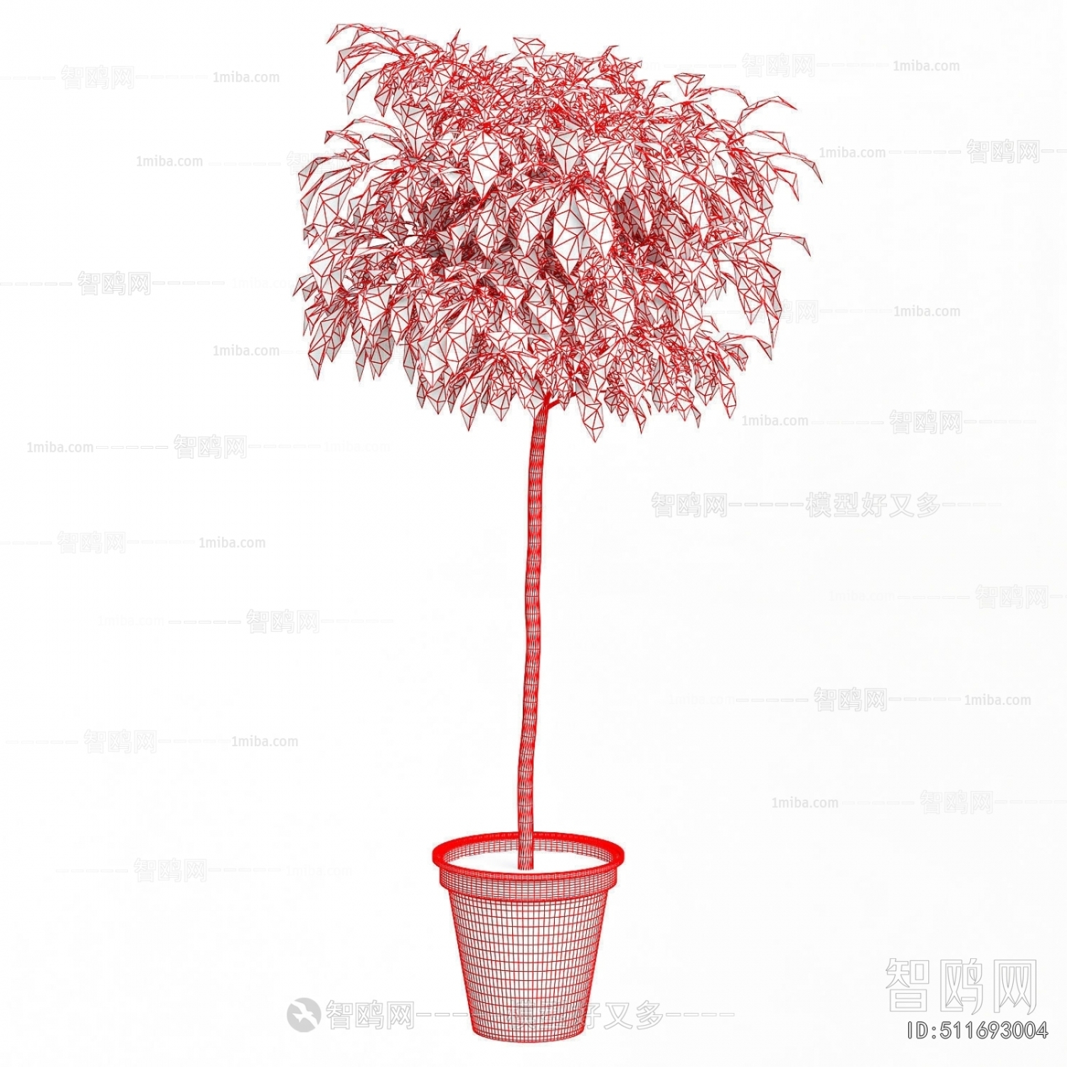 Modern Ground Green Plant Potted Plants