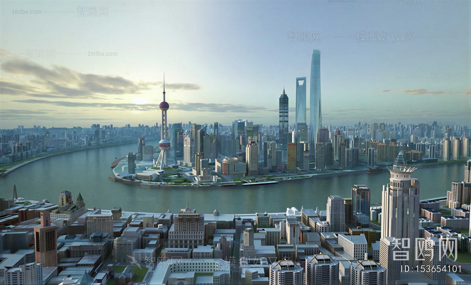 Modern Architectural Bird's-eye View Planning